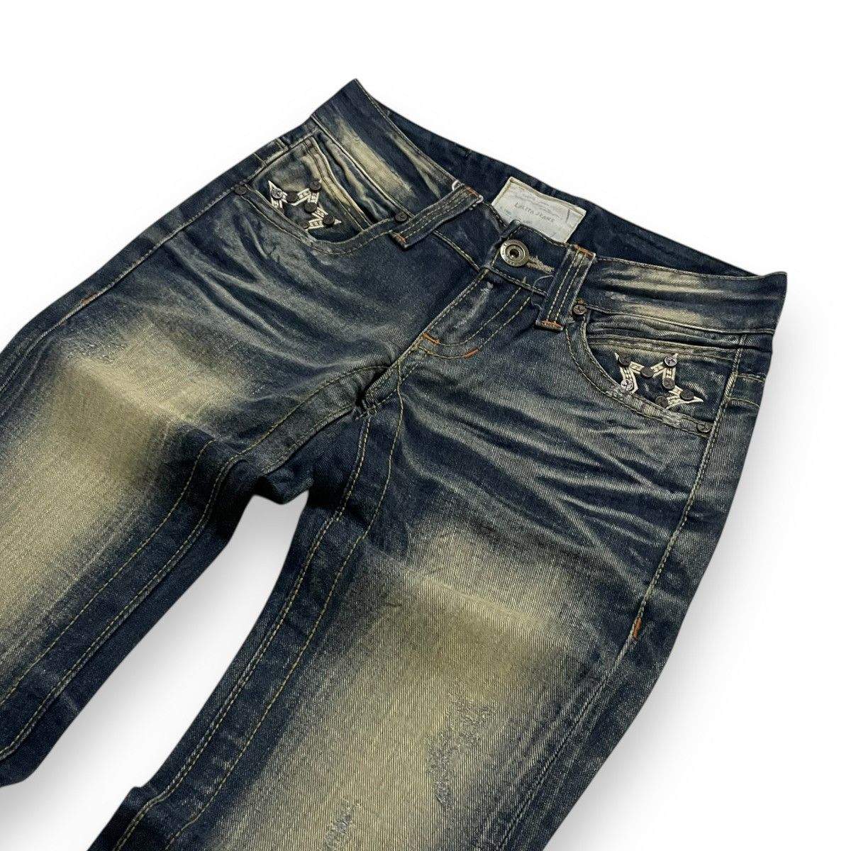 If Six Was Nine ORIGINAL CLASSIC FLARE LOLITA RUSTY DENIM (30×41) Size US 30 / EU 46 - 3 Thumbnail