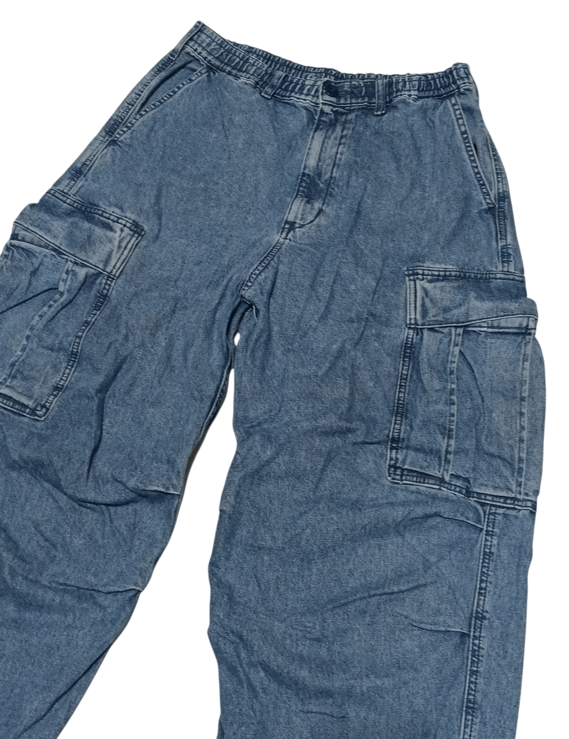 GU Denim Parachute Pants Size US 31 - 3 Thumbnail
