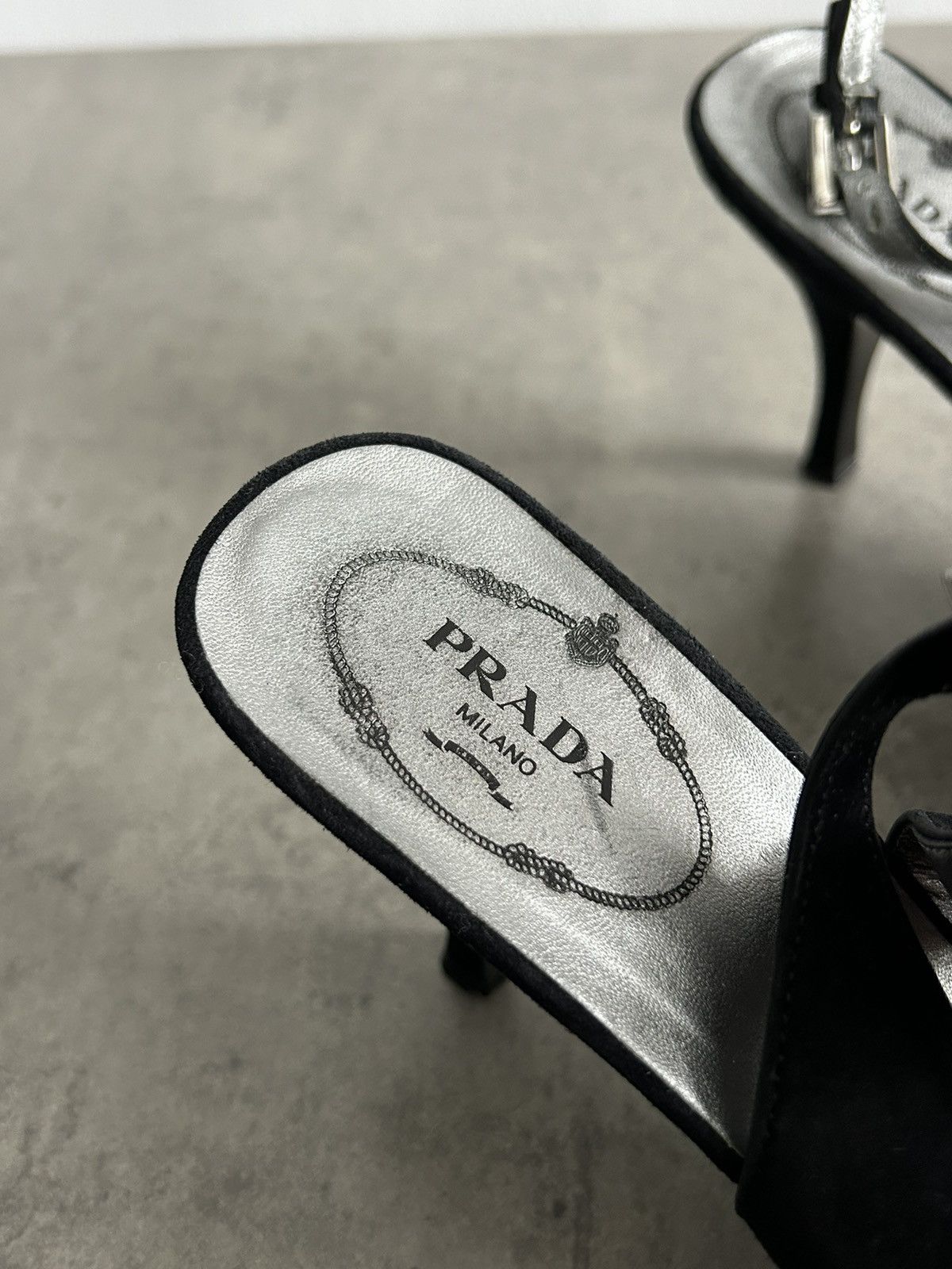 Prada × Vintage Prada Vintage heels Suede Luxury Old money Size US 5 / IT 35 - 5 Thumbnail