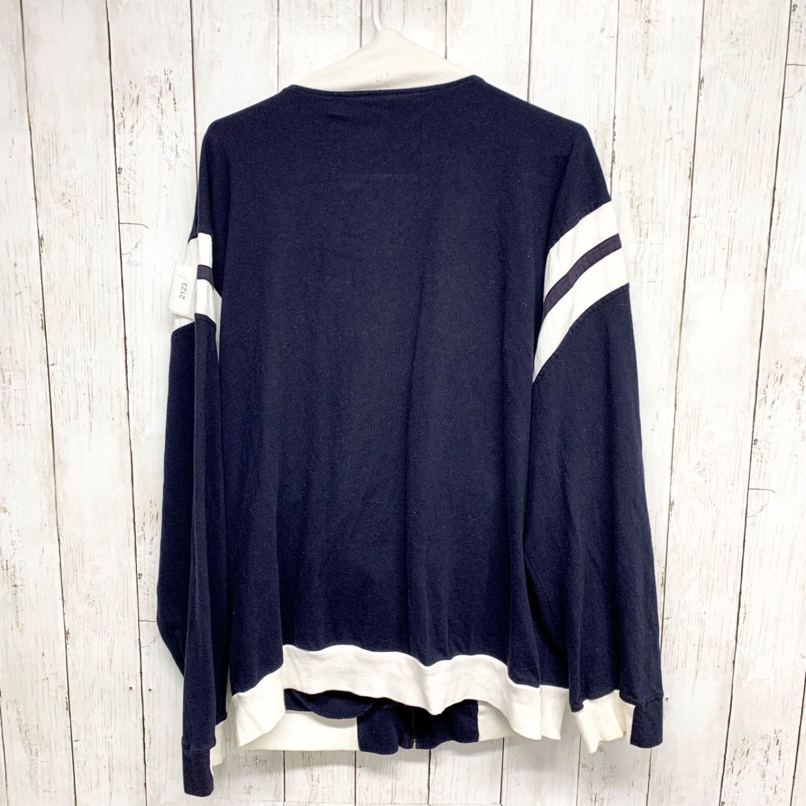 Russell Athletic Vtg Russell Athletic Jacket Large Long Sleeve Full Zip Navy Size L / US 10 / IT 46 - 3 Thumbnail