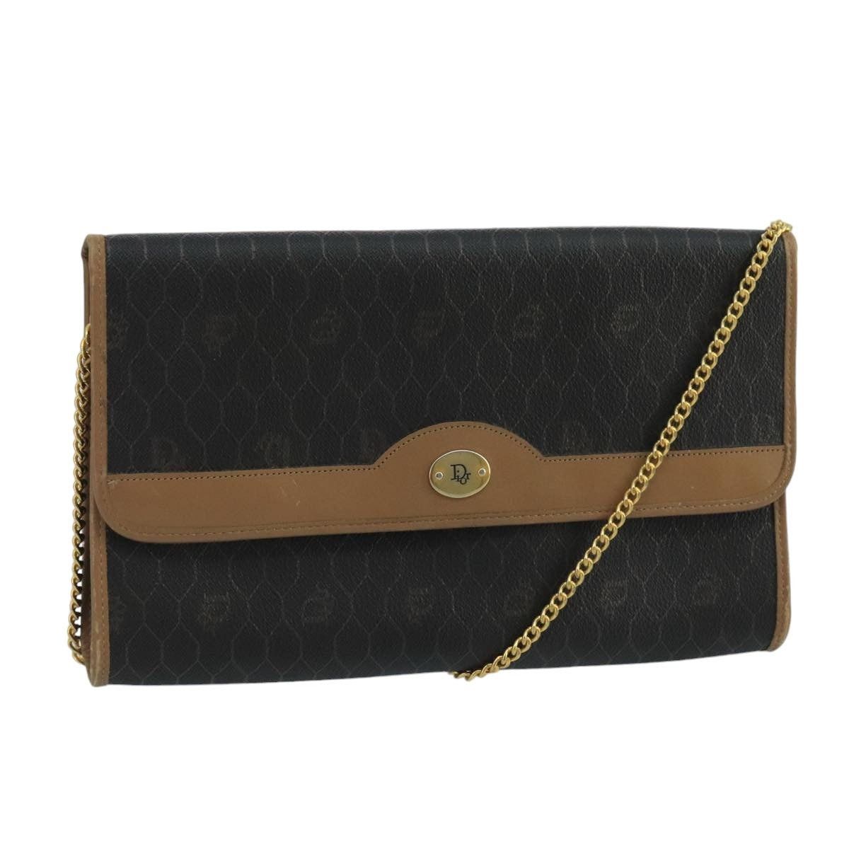 Dior DIOR Honeycomb Canvas Shoulder Bag Pvc Gold Black Size ONE SIZE - 1 Thumbnail