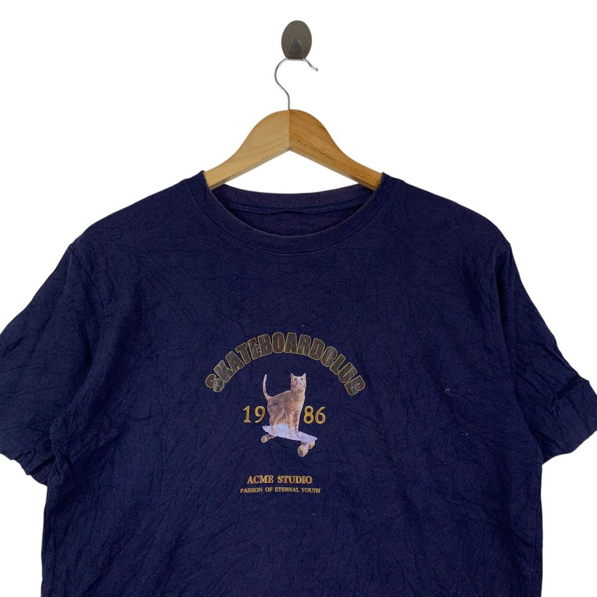 Acme Clothing ACME Studio Skateboard Club Cat Tee – 1986 Vintage Size US S / EU 44-46 / 1 - 2 Thumbnail