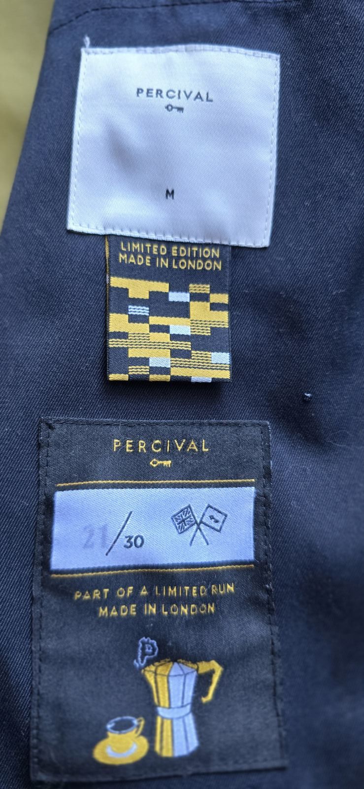 Percival PERCIVAL Waterproof Sherlock Blue Men Jacket Size- M Limited Size US M / EU 48-50 / 2 - 15 Thumbnail