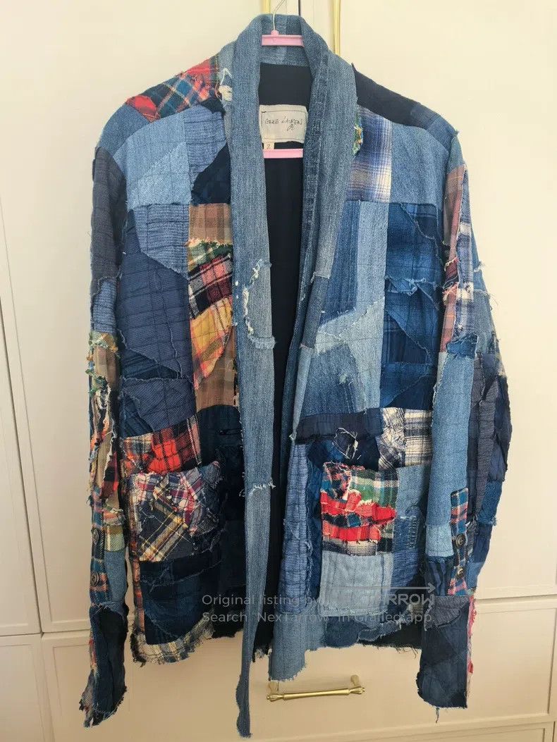Greg Lauren Greg Lauren Heavyweight Spliced Denim Jacket Size US M / EU 48-50 / 2 - 1 Thumbnail