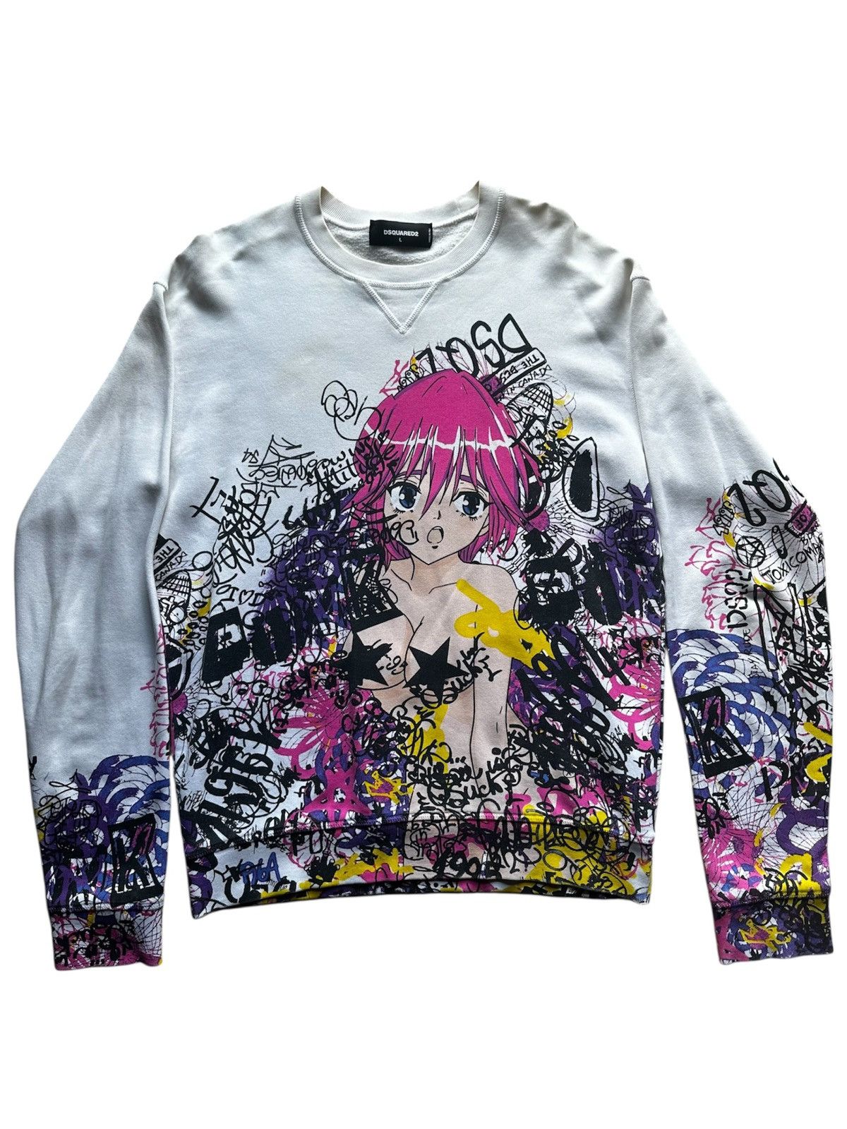 Dsquared2 Dsquared2 FW16 Manga Sweatshirt Size US L / EU 52-54 / 3 - 1 Thumbnail