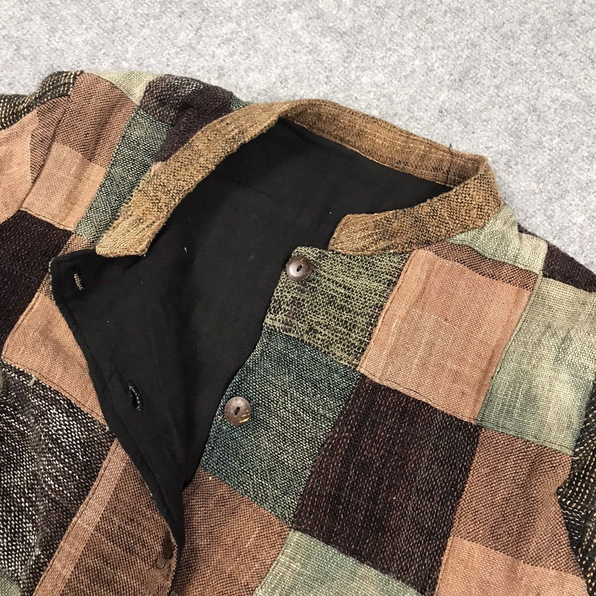 Japanese Brand BORO PATCHWORK JAPAN STYLE BUTTON WOMNA JACKET Size S / US 4 / IT 40 - 9 Thumbnail