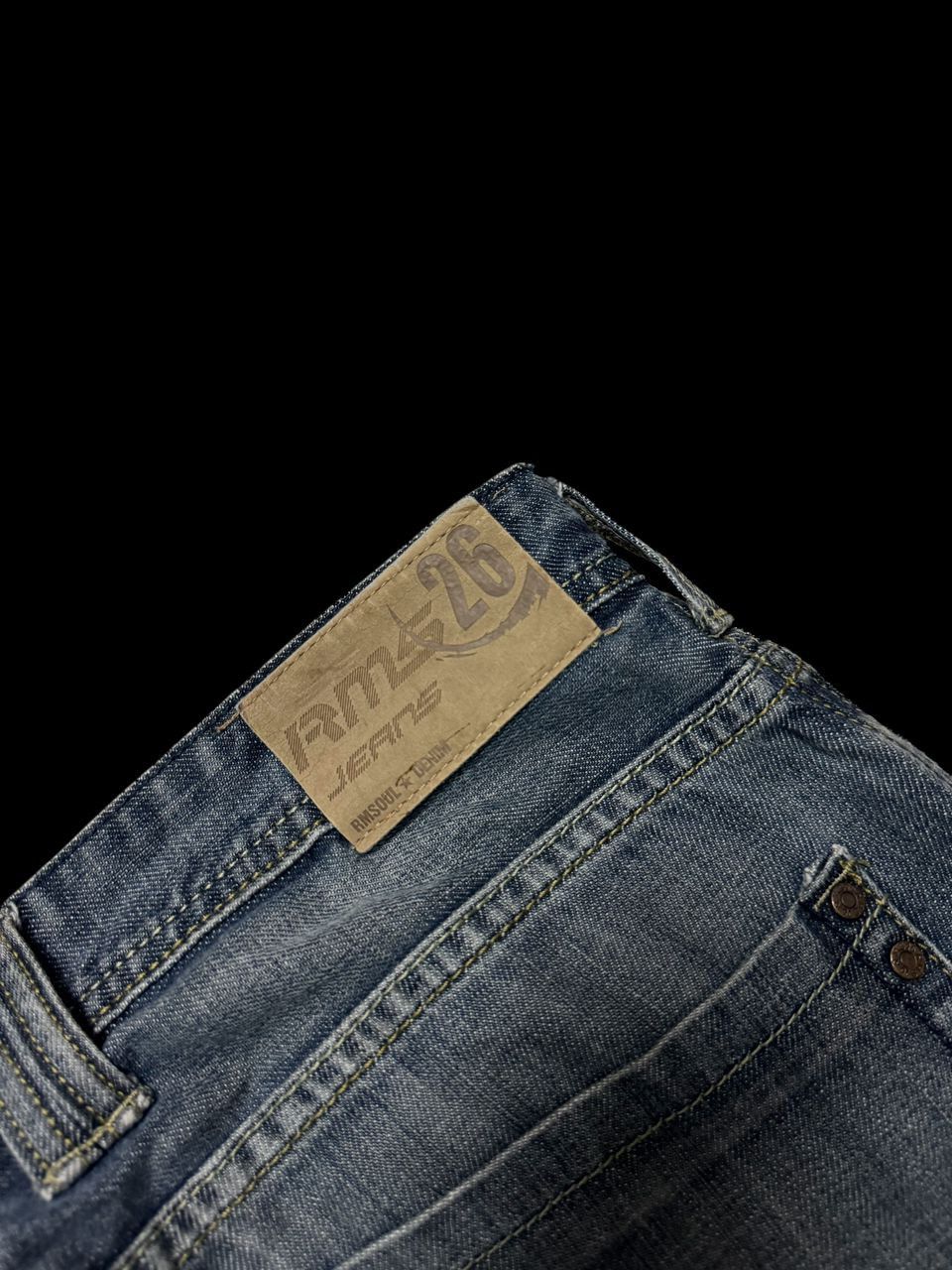 Japanese Brand SICK Japanese RMS Thrashed Faded Distressed Straight Jean Size US 31 - 19 Thumbnail