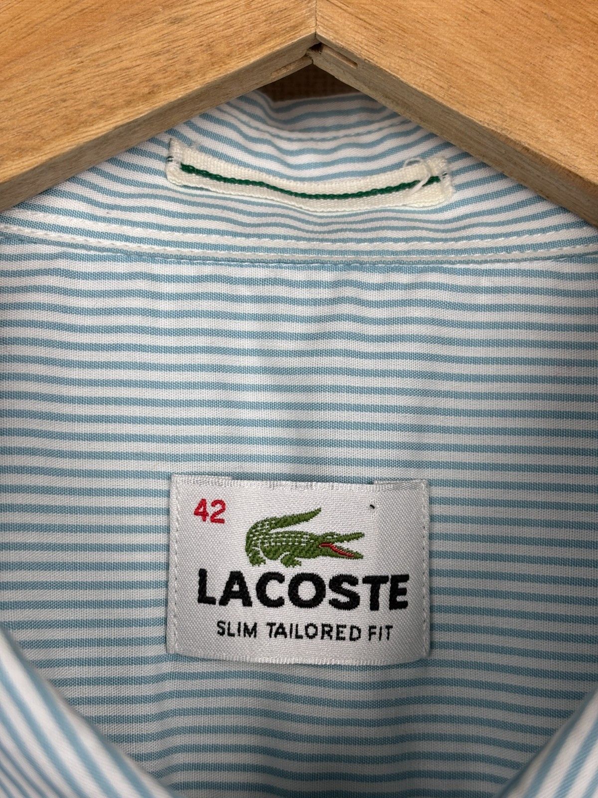 Lacoste Lacoste Striped Shirt Long Sleeve Pocket Slim Tailored Fit Size US L / EU 52-54 / 3 - 7 Thumbnail