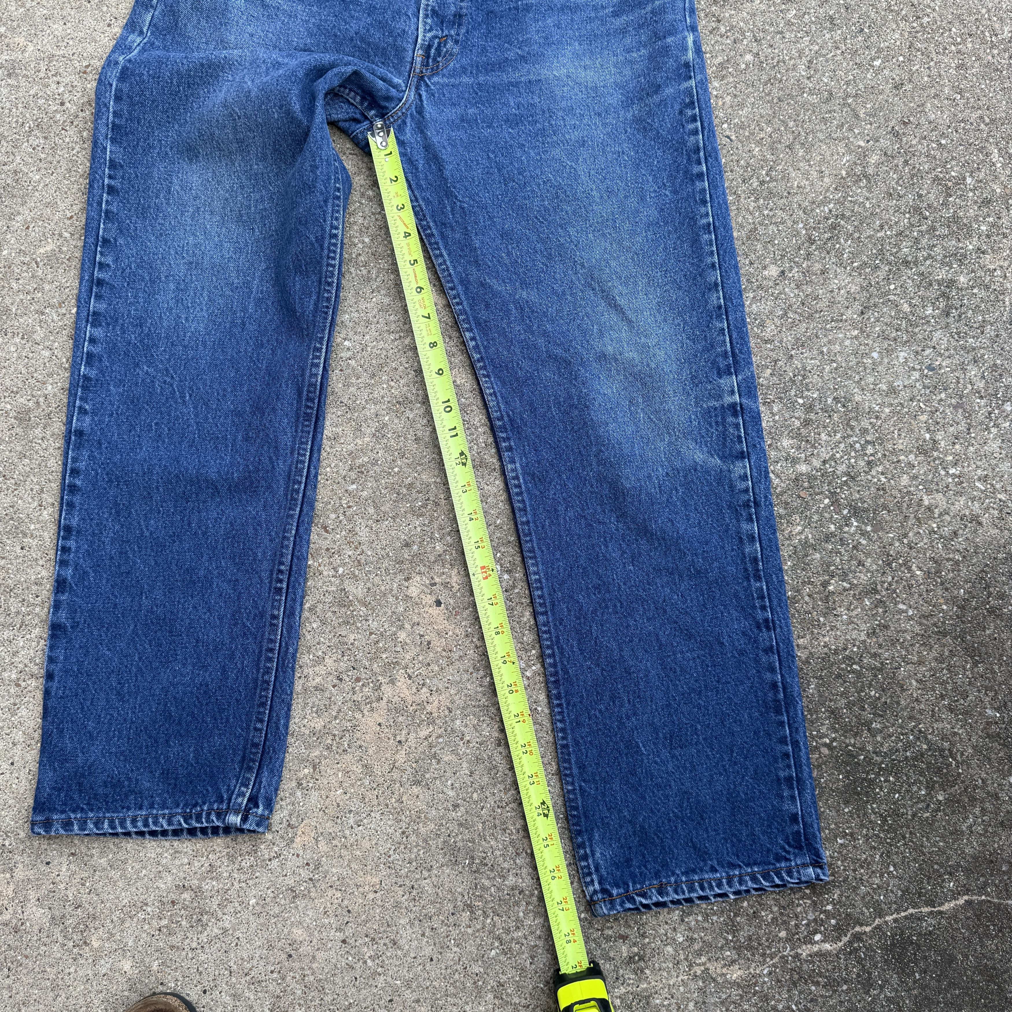 Levi's Vintage 70s Levis 505 Blue Zipper fly Denim Made USA Size US 34 / EU 50 - 9 Thumbnail