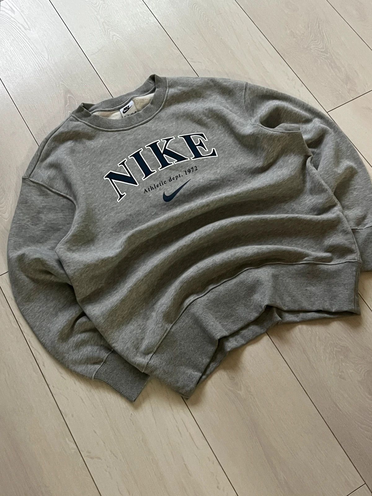 Nike Nike sweatshirt big logo spellout royal blue Xs Size XS / US 0-2 / IT 36-38 - 2 Thumbnail