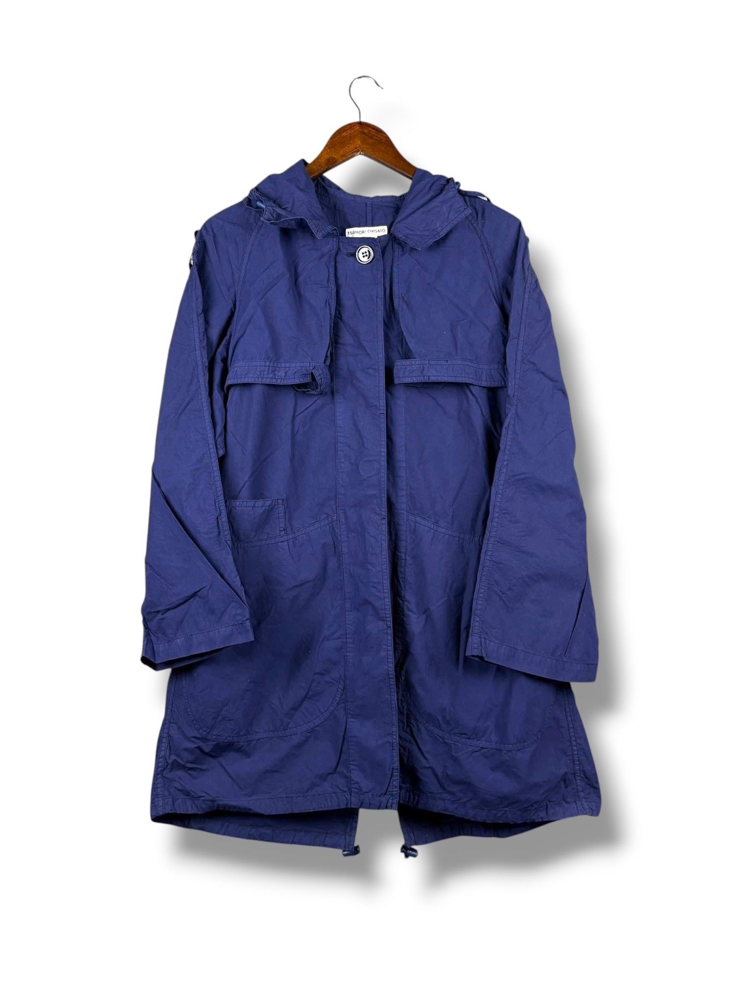 Tsumori Chisato Vintage Tsumori Chisato Issey Miyake Blue Parka Jacket Size US L / EU 52-54 / 3 - 1 Thumbnail
