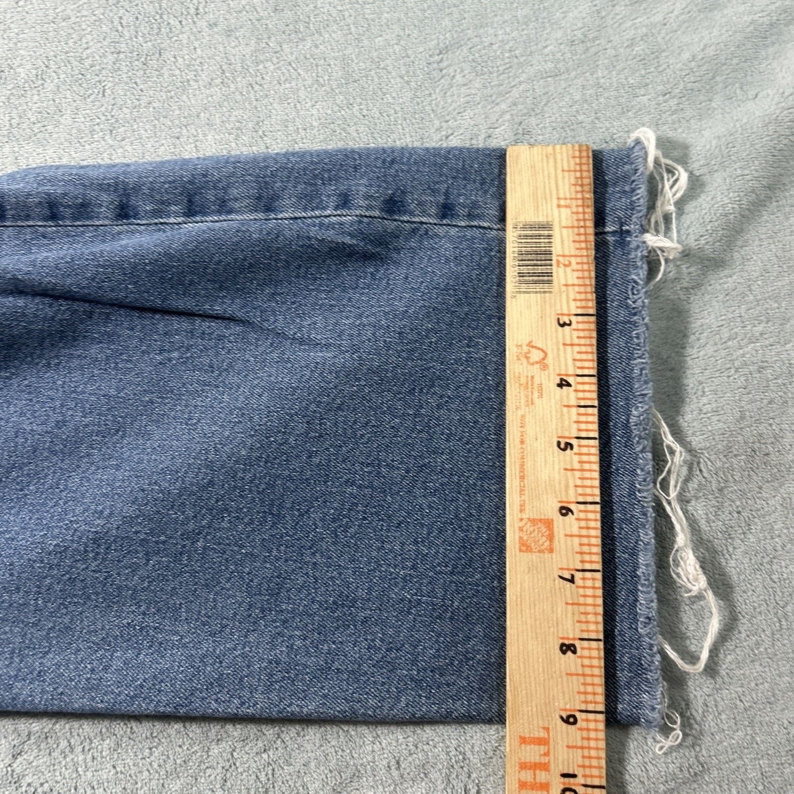 Levi's Beyond Baggy Distressed Ripped Jeans Womens 36x29 Raw Hem Size 36" / US 14 / IT 50 - 15 Thumbnail
