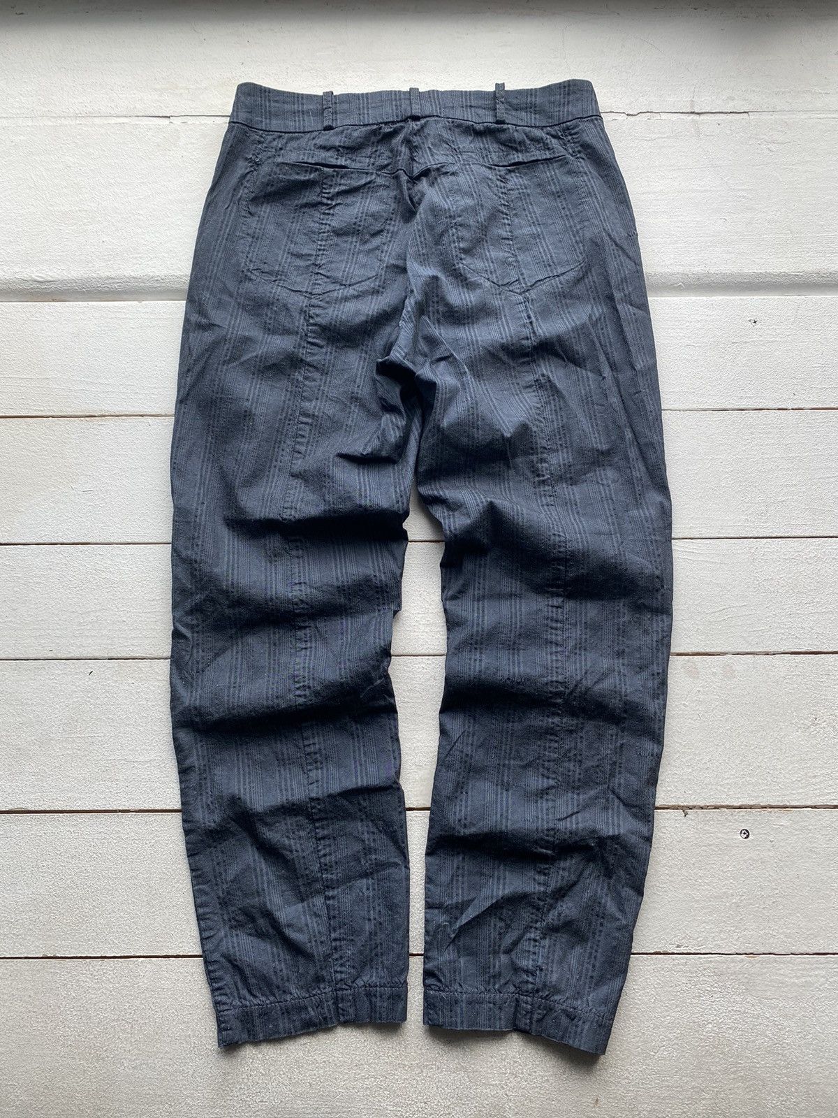 Annette Gortz × Vintage Gothic Annette Gortz Dark Blue Avant Garde Pants 29 rundholz Size 29" - 3 Thumbnail