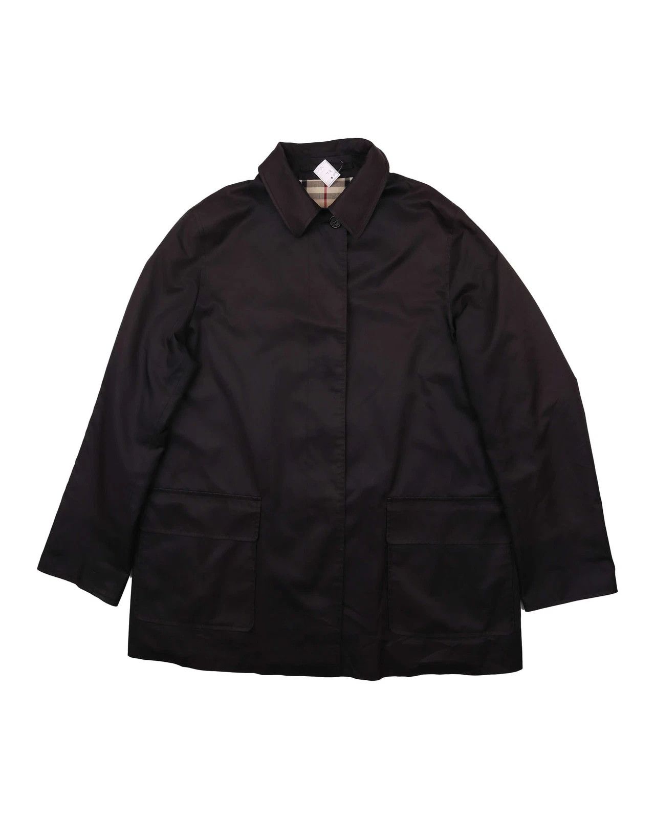 Burberry Women's Burberry London Car Coat Black Jacket Size L Size L / US 10 / IT 46 - 1 Thumbnail