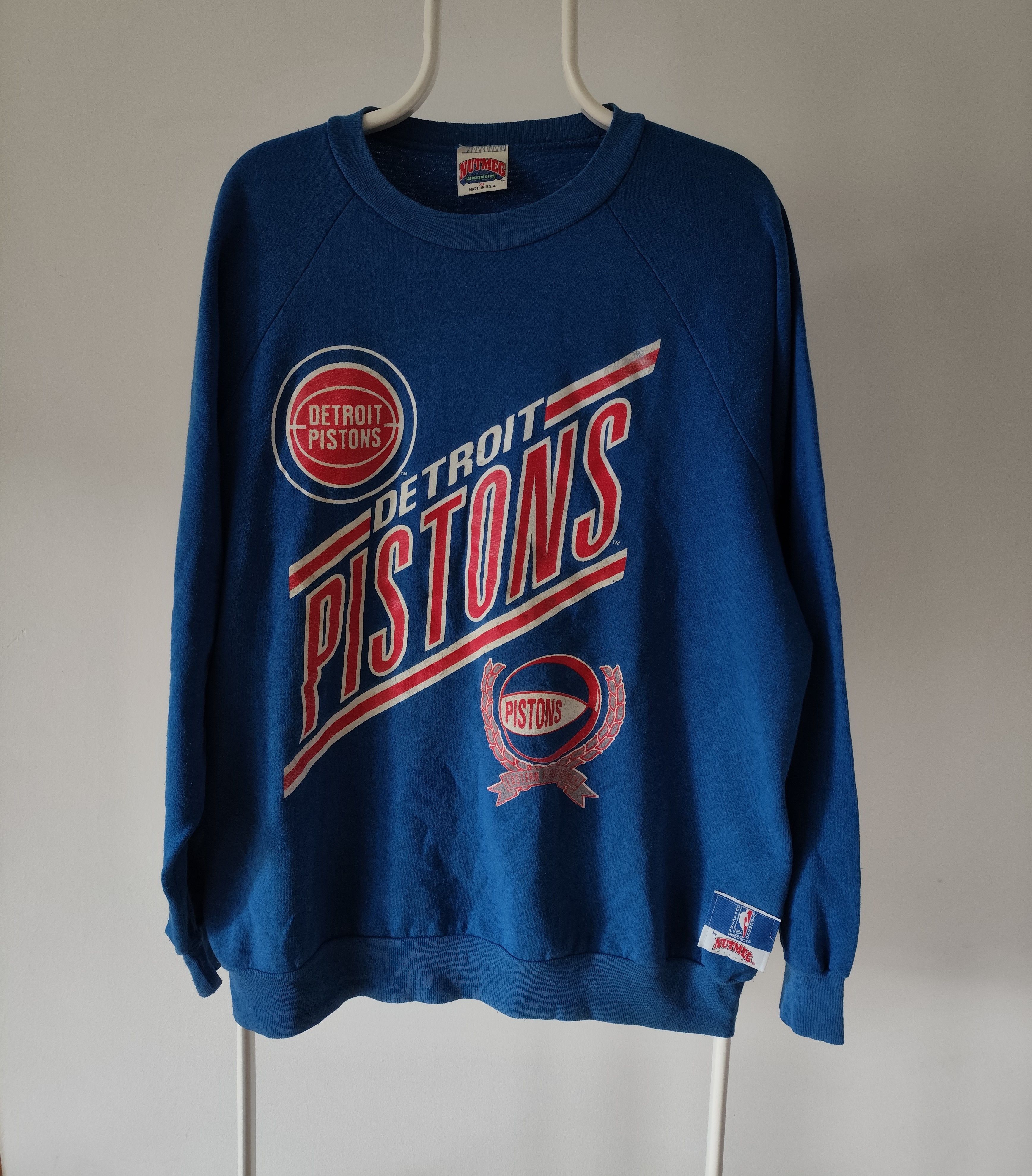NBA × Nutmeg × Vintage Vintage Detroit Pistons basketball team NBA sweatshirt 90s Size US XL / EU 56 / 4 - 1 Thumbnail