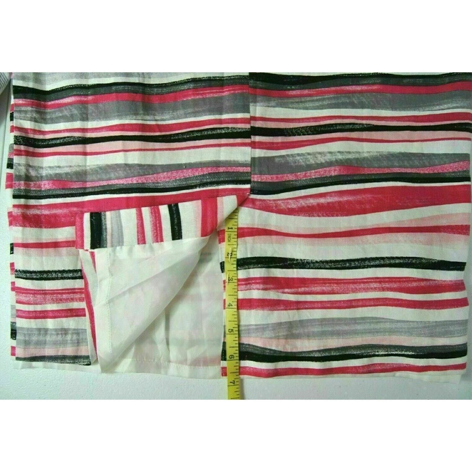 & Other Stories Cato Skirt 8 (32x23) Lined Pencil Striped Flat Front Slit Size 30" / US 8 / IT 44 - 9 Thumbnail