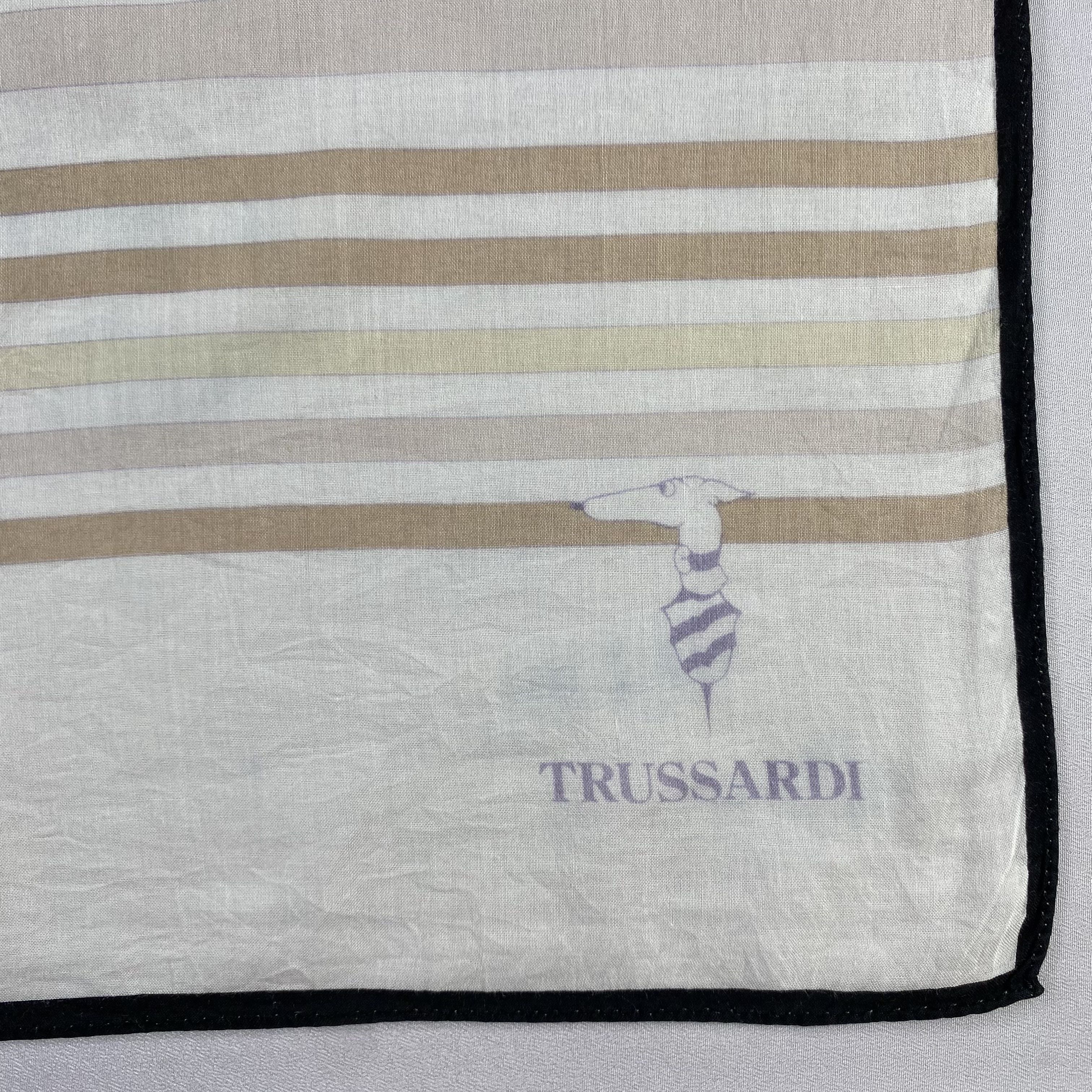 Trussardi × Vintage Trussardi Neckerchief / Bandana / Handkerchief-P1608 Size ONE SIZE - 3 Thumbnail