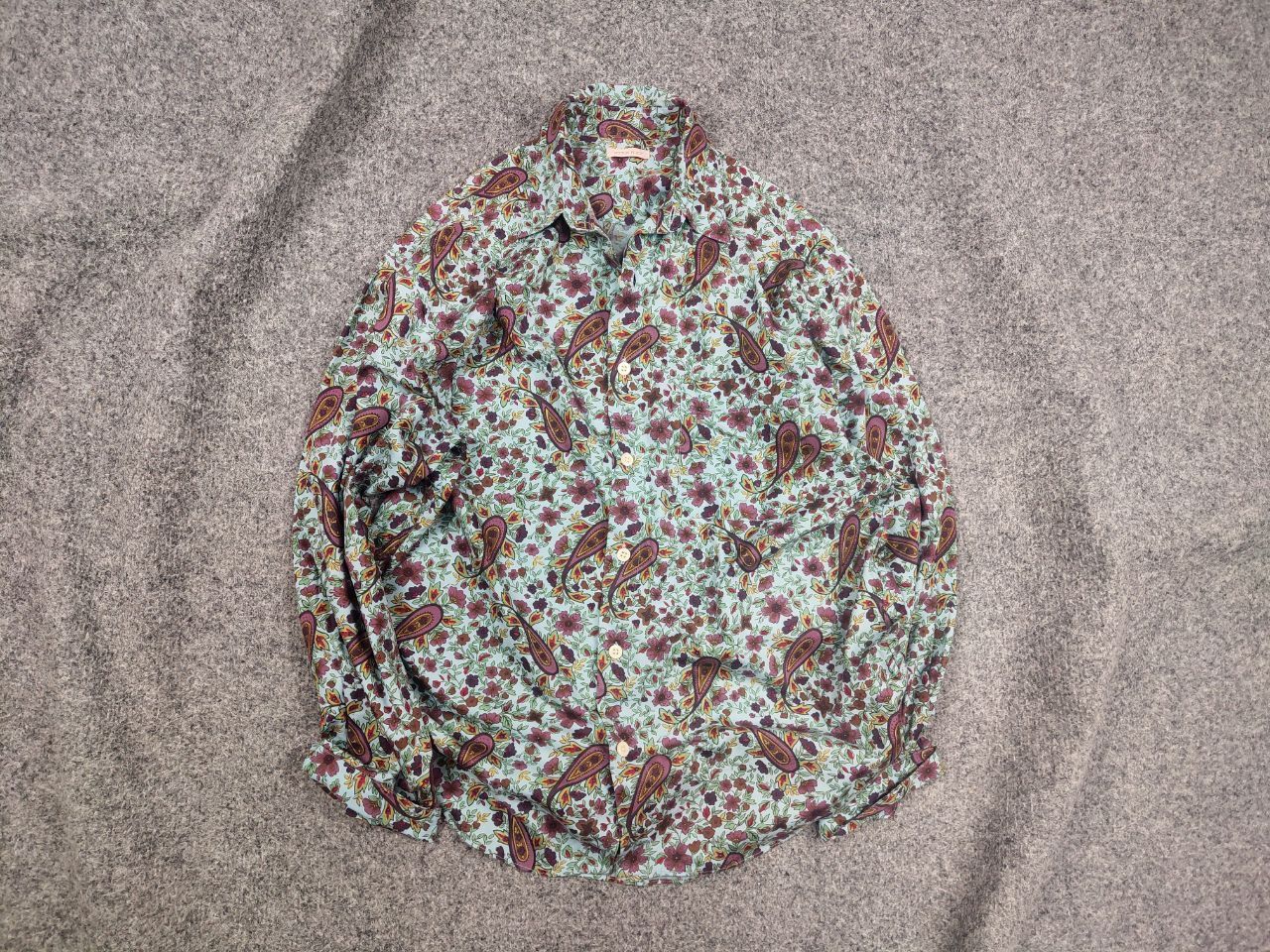 Japanese Brand Vintage Japan Peyton Place For Men Archive Punk Floral Shirt Size US M / EU 48-50 / 2 - 2 Thumbnail