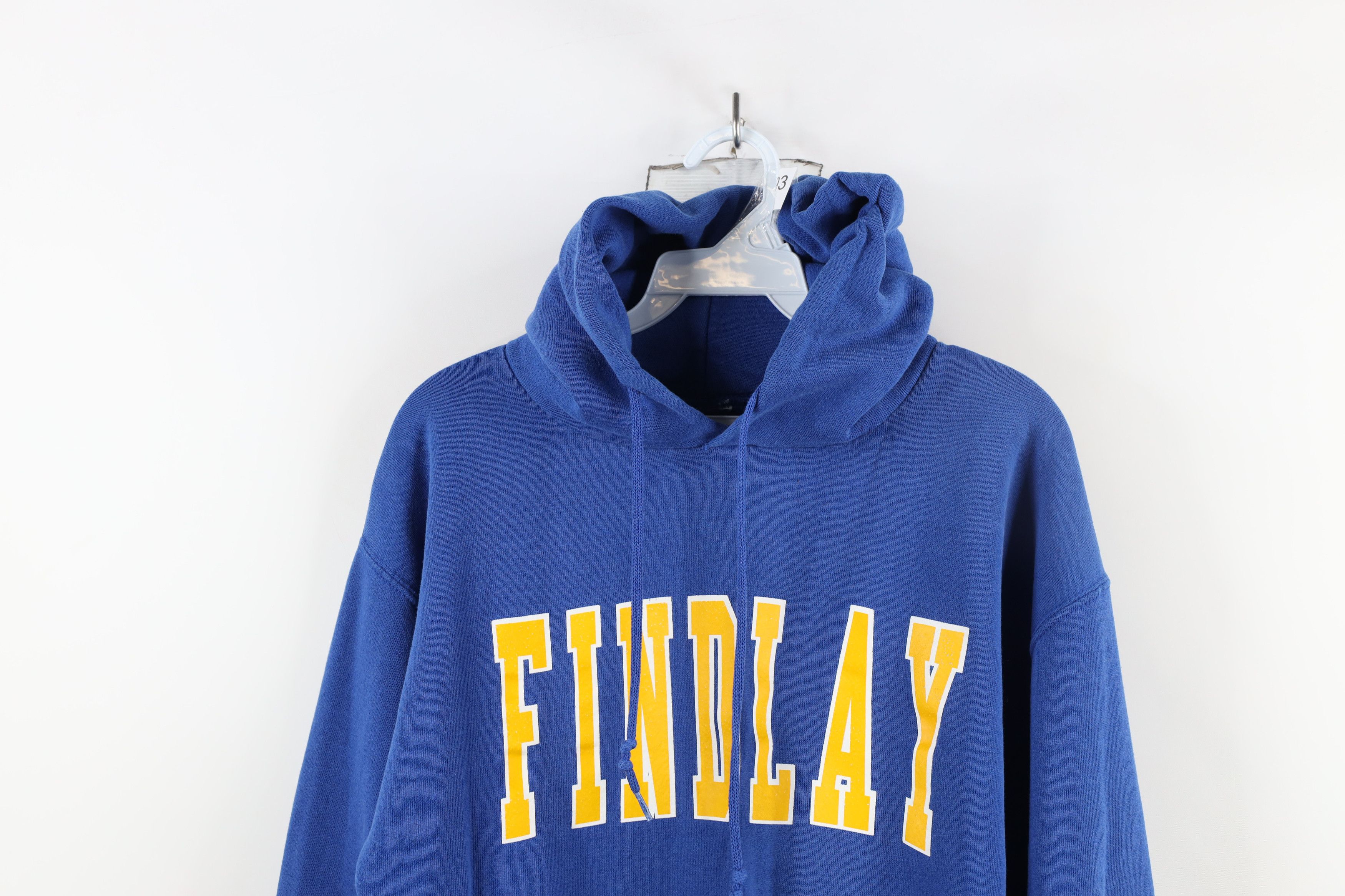 Russell Athletic × Vintage Vintage 90s Russell Athletic Spell Out Findlay Ohio Hoodie Size US M / EU 48-50 / 2 - 2 Thumbnail