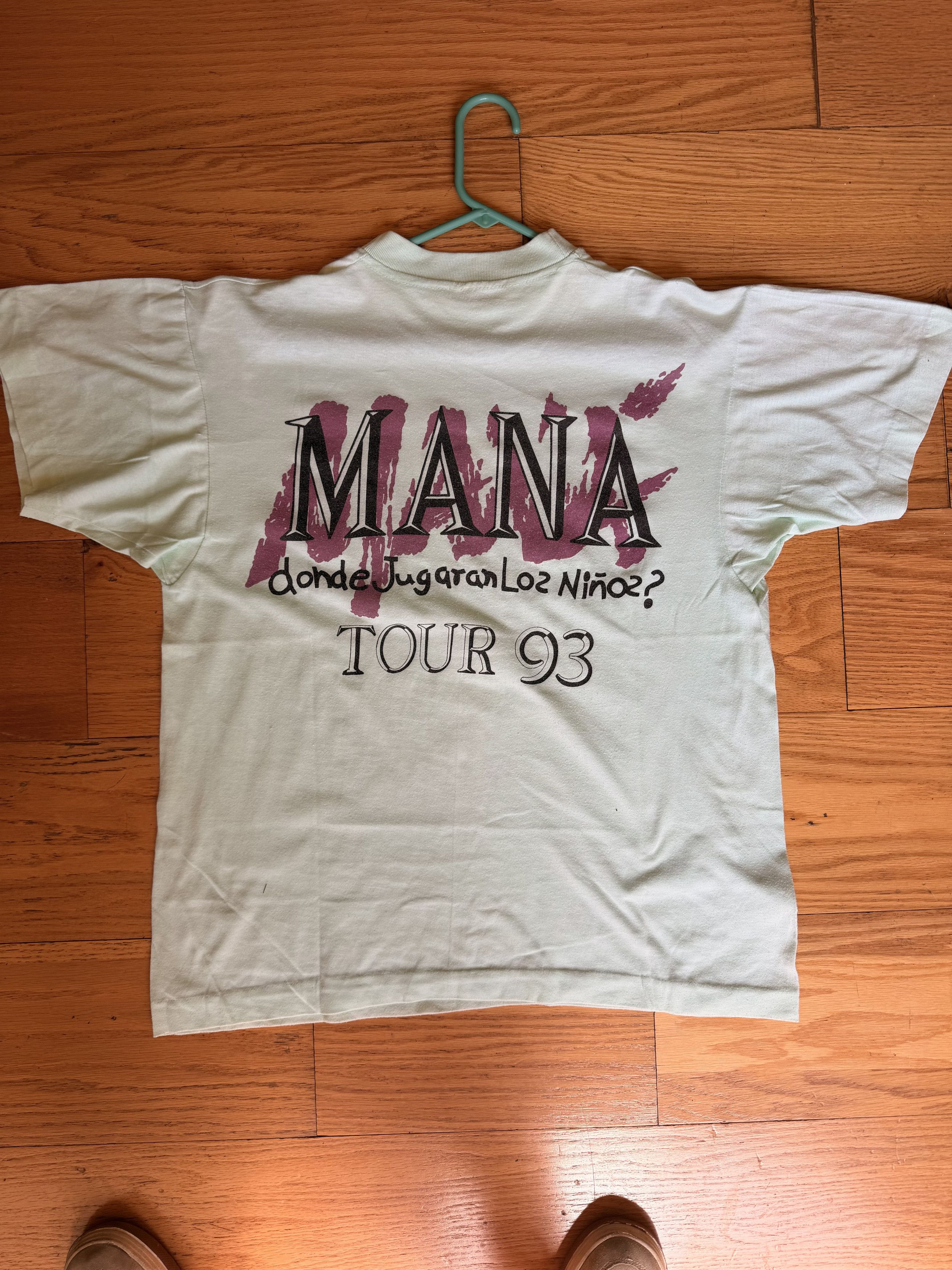 Vintage Mana Donde Jugaran Los Ninos Tour 93 Single Stitch Size US M / EU 48-50 / 2 - 2 Thumbnail