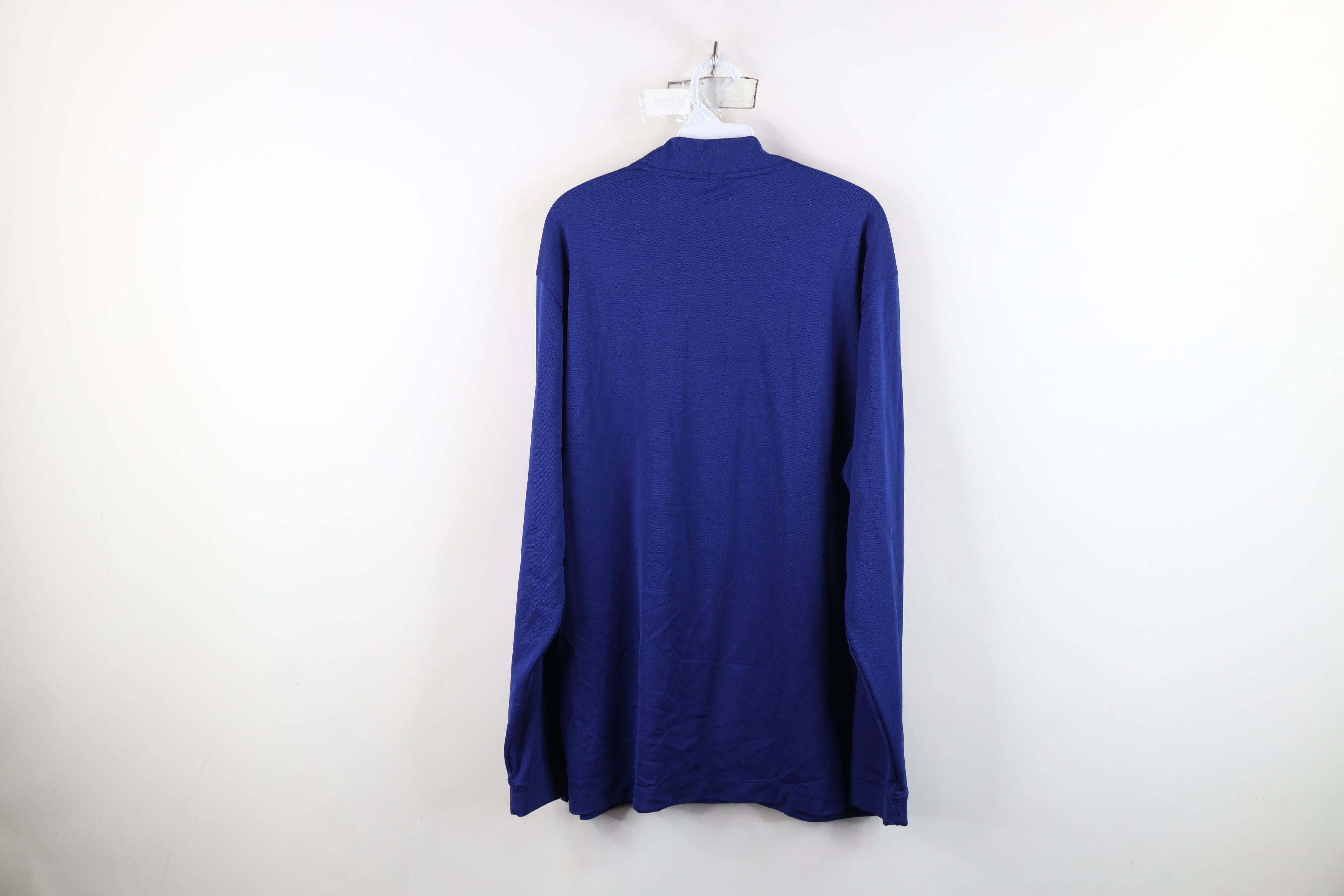 Nike Vintage Y2K Nike Golf Swoosh Knit Mock Neck T-Shirt Blue Size US XL / EU 56 / 4 - 10 Thumbnail