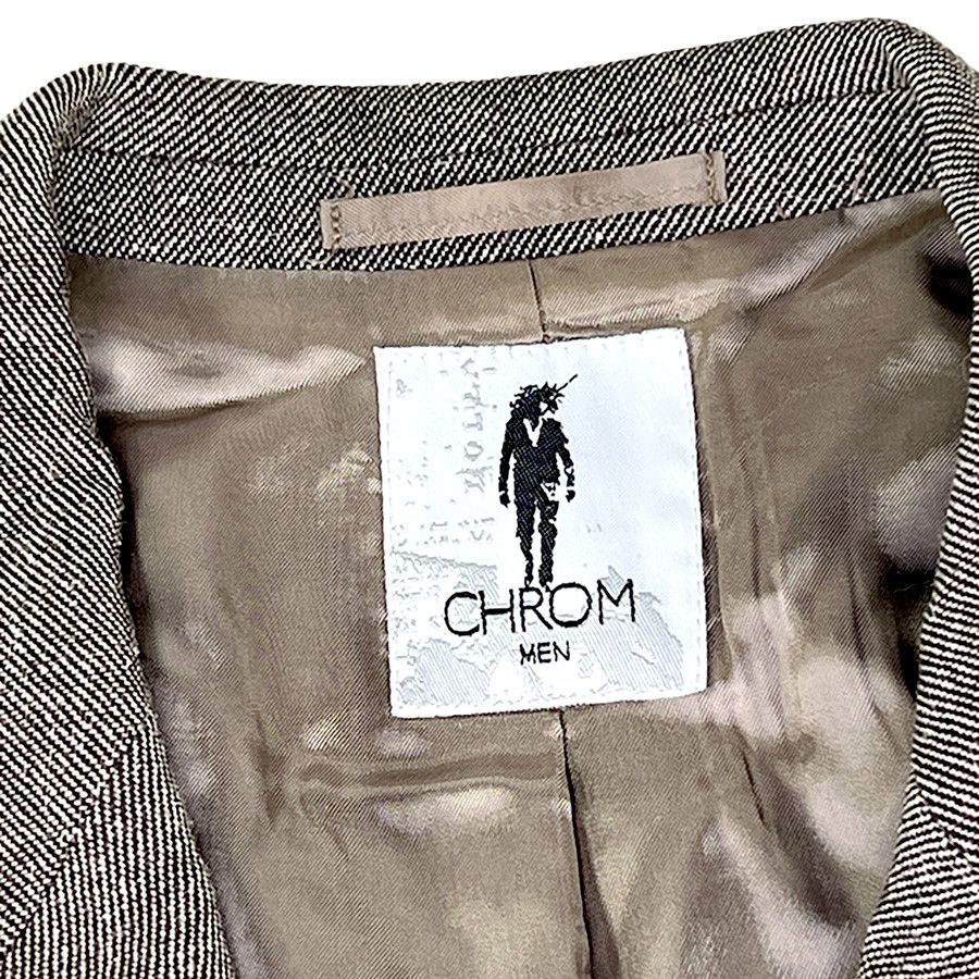 Other Chrom Brown Tweed Vintage Sports Jacket from France Size 40R - 7 Thumbnail