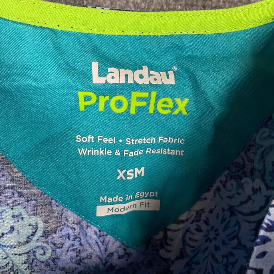 Other Landau Scrubs Top Women's XS Modern Fit Cotton Stretch Size XS / US 0-2 / IT 36-38 - 3 Thumbnail