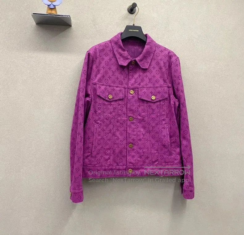 Louis Vuitton Louis Vuitton Purple Logo Denim Jacket. Size US M / EU 48-50 / 2 - 4 Thumbnail
