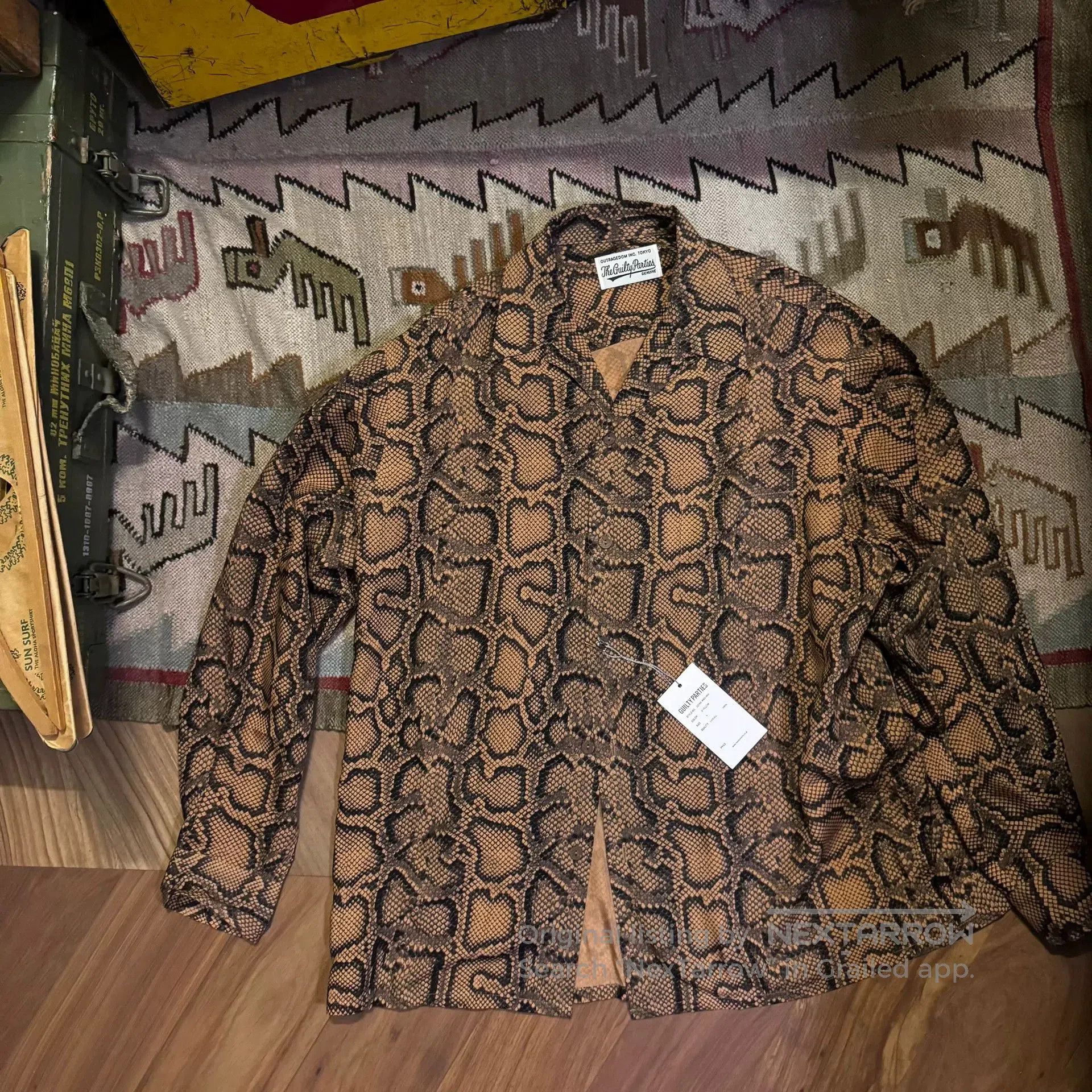Comme des Garcons Wacko Maria Snake Print Long Sleeve Shirt. Size US M / EU 48-50 / 2 - 1 Thumbnail