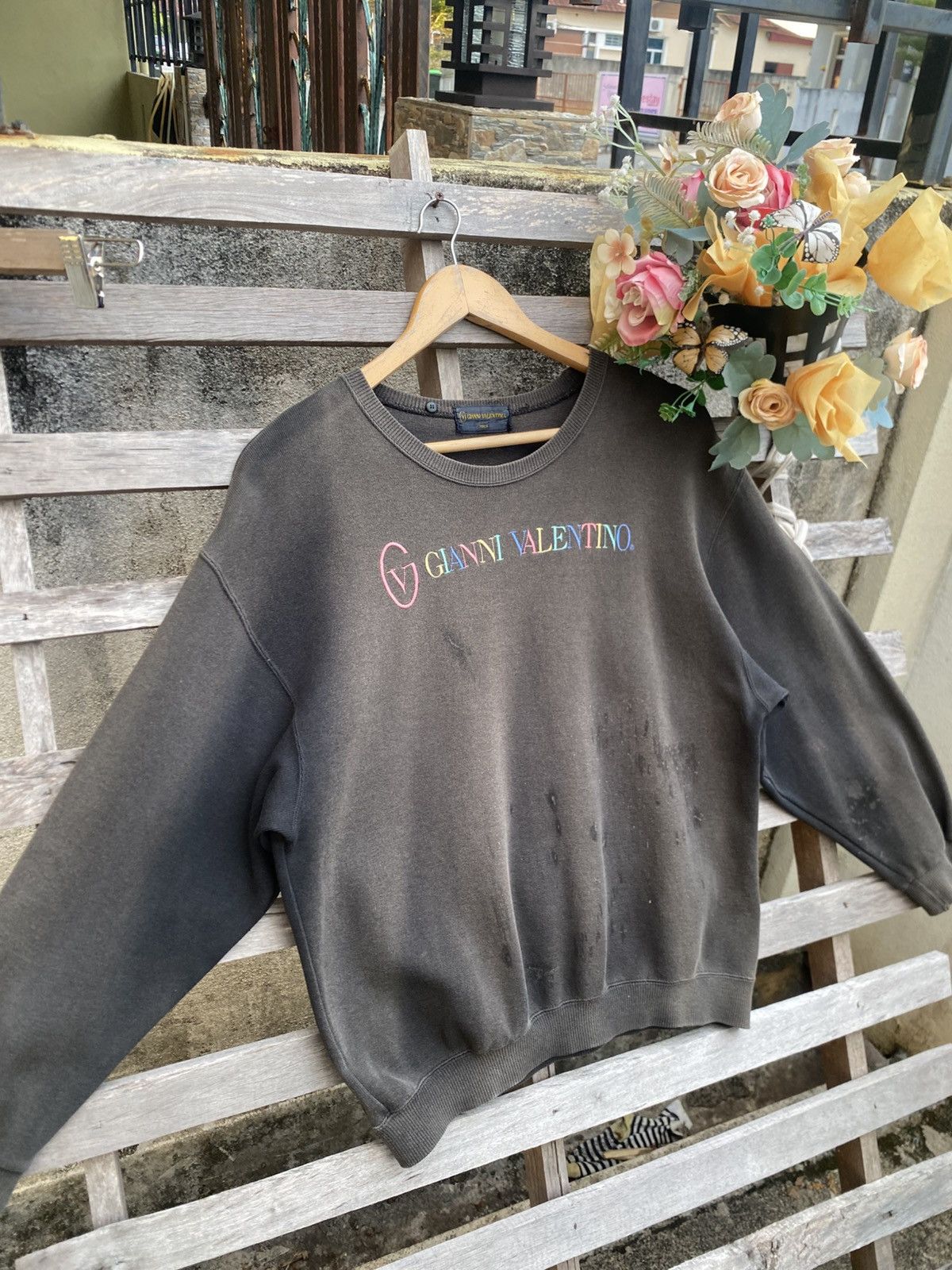 Gianni Valentino 🔥 Sunfaded 🔥 Gianni Valentino Sweatshirt Size US M / EU 48-50 / 2 - 8 Thumbnail