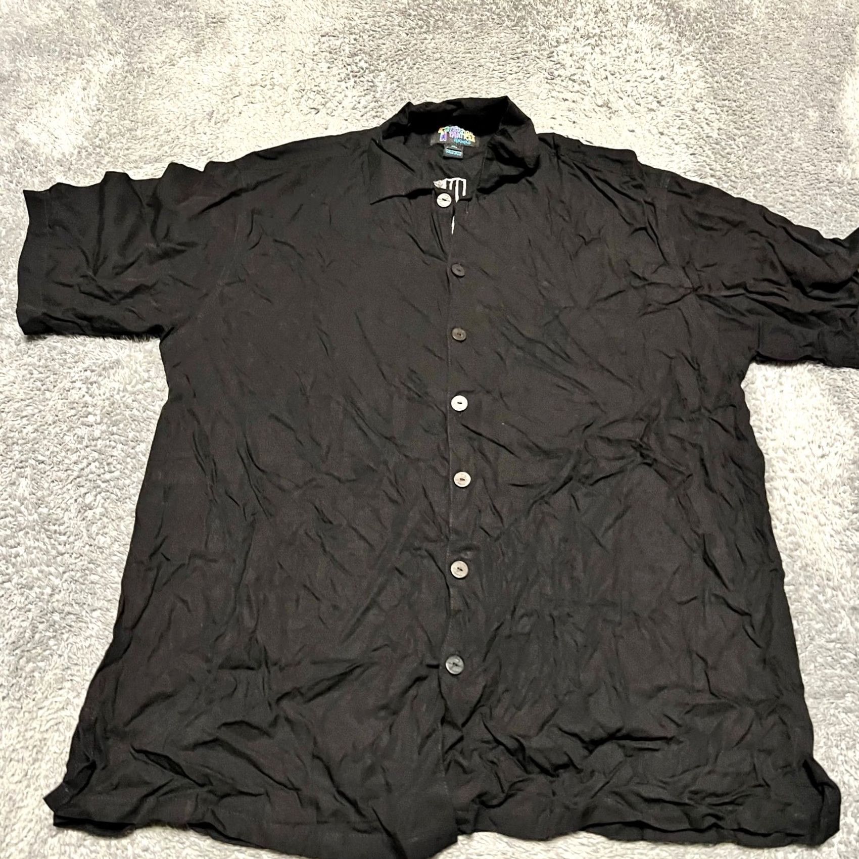 Vintage VINTAGE Tropical Tantrum Hawaiian Shirt 80s 90s Guitar Piano Mens XL Short Sleeve Black Size US XL / EU 56 / 4 - 3 Thumbnail