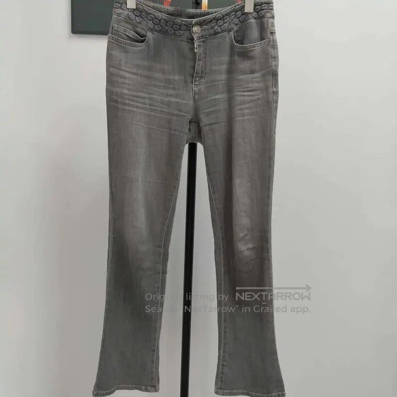 Chanel Chanel Gray Cotton Women's Jeans . Size 27" / US 4 / IT 40 - 1 Thumbnail
