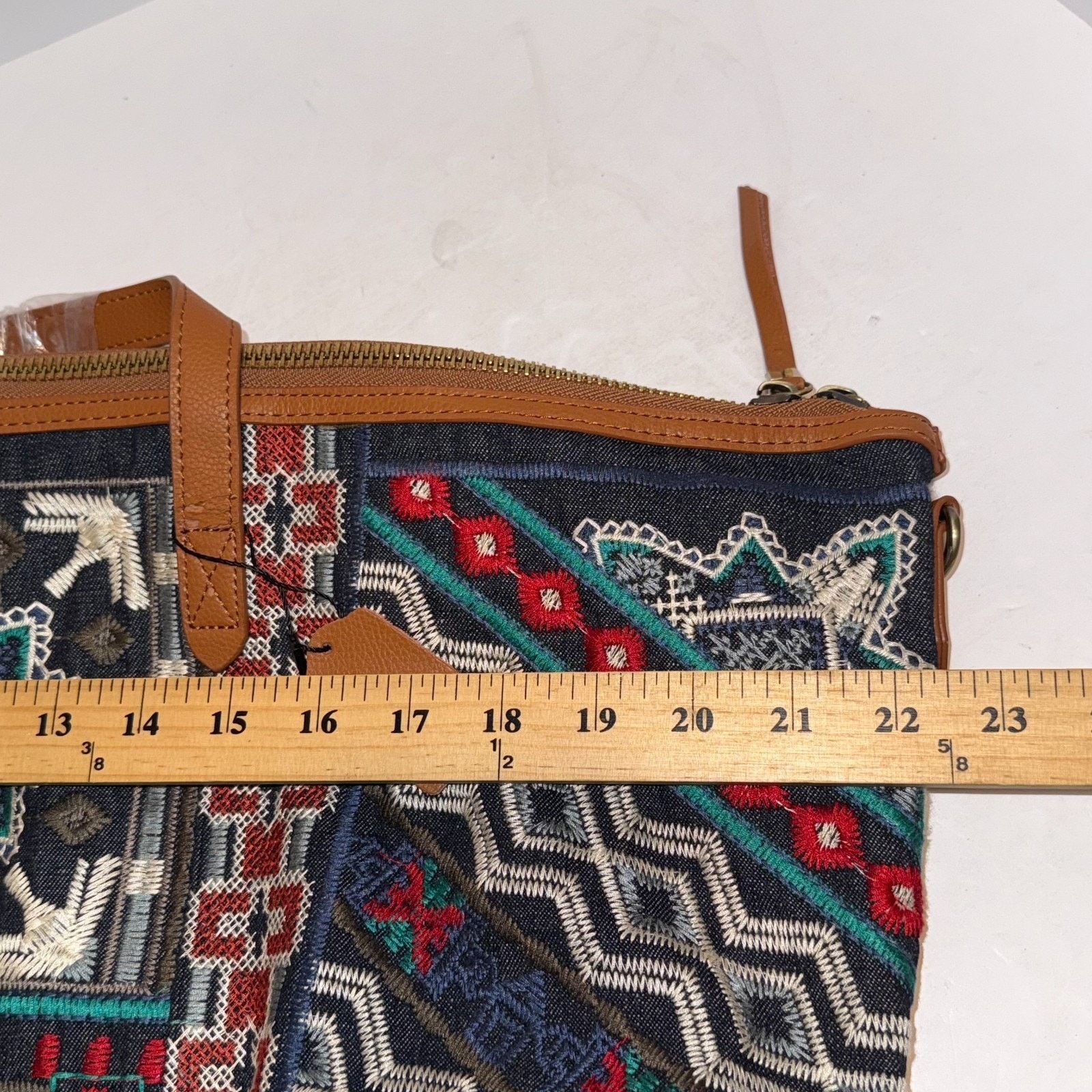 Johnny Was JOHNNY WAS Austin Embroidered Overnight Tote Weekender Bag Size ONE SIZE - 14 Thumbnail