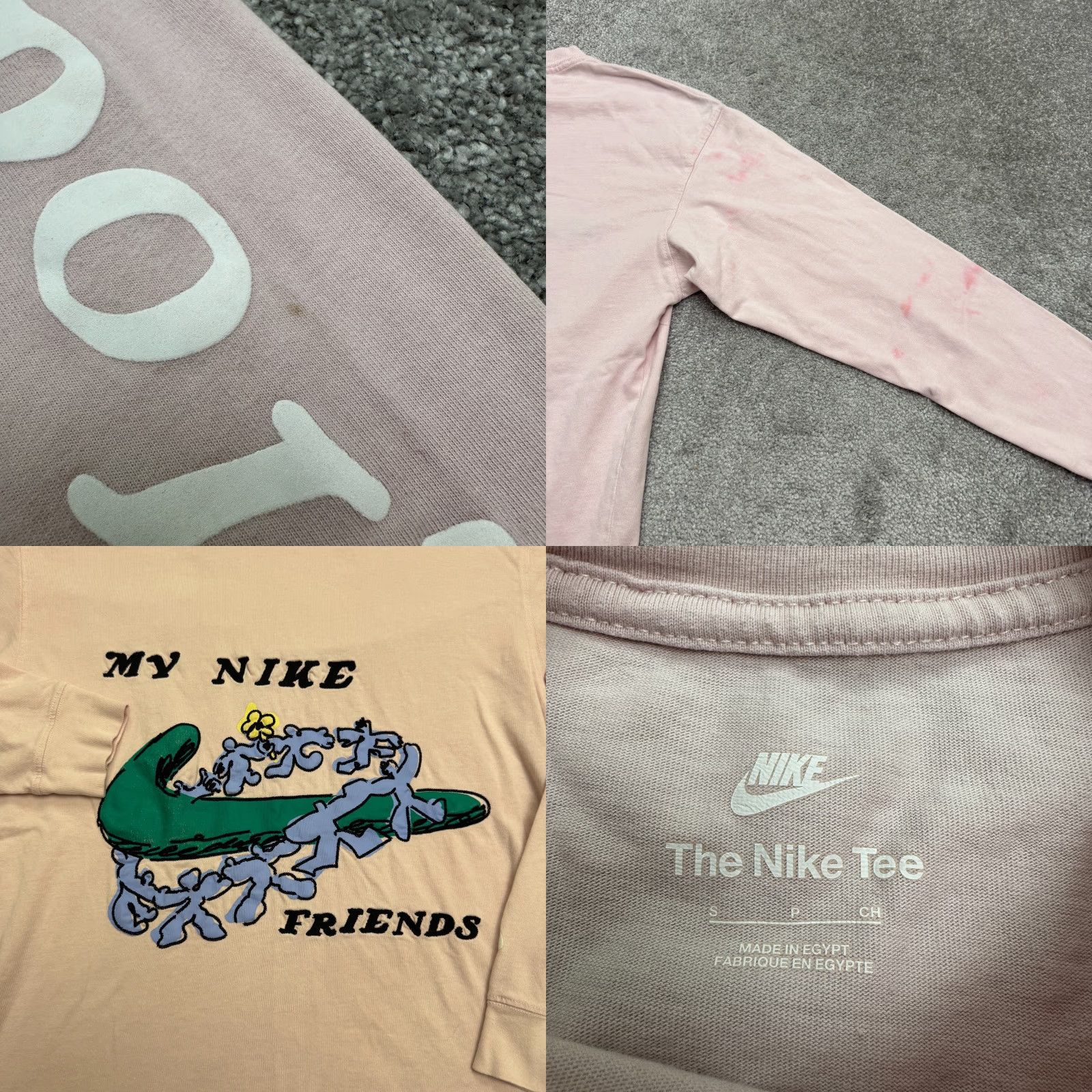 Nike Nike shirt Men Small Pink Long Sleeve Crew Neck Graphic T‑Shirt Sportswear Casual All Seasons 100% Cotton SS21 Size US S / EU 44-46 / 1 - 8 Thumbnail