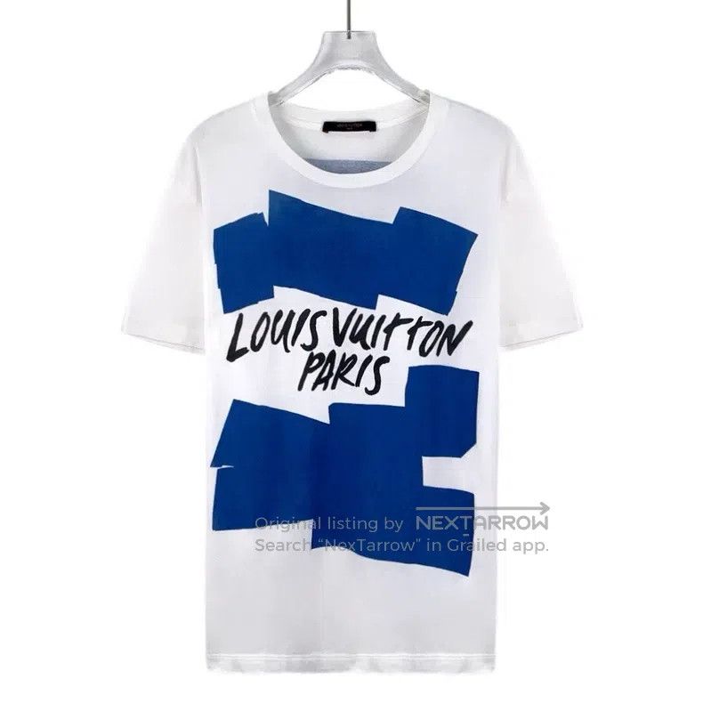 Louis Vuitton Louis Vuitton White logo monogrammed cotton crew neck shor Size US XS / EU 42 / 0 - 1 Thumbnail