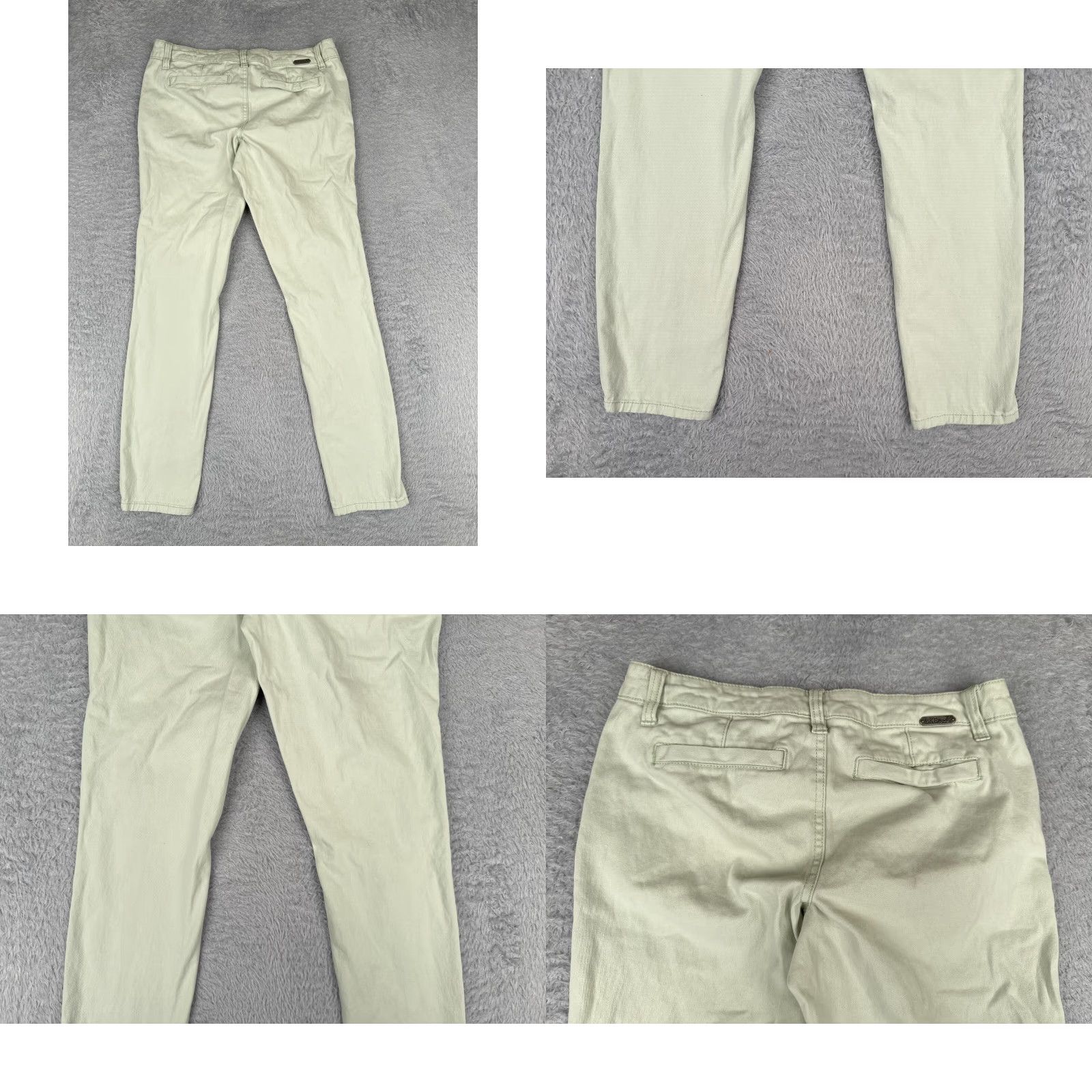 BKE VINTAGE Buckle Jeans Womens 25 Green Denim Mollie Ankle Skinny Cotton Blend Low 28x27 Size 27" / US 4 / IT 40 - 10 Thumbnail