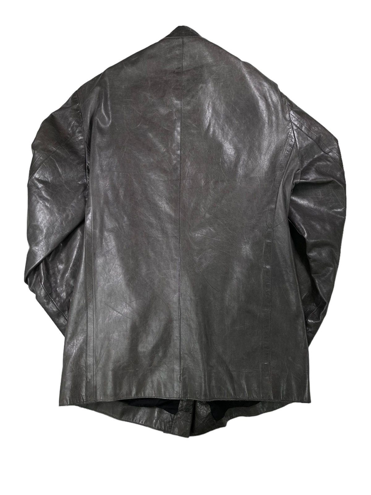 Costume National CoSTUME NATIONAL 2-Way Polished Lamb Leather Blouson (L) Size US L / EU 52-54 / 3 - 4 Thumbnail