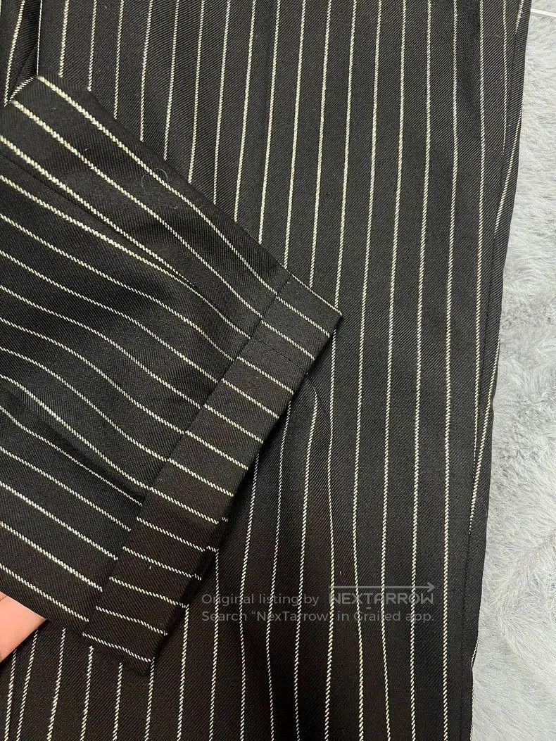 Saint Laurent Paris Saint Laurent Wool Pinstripe Cropped Trousers. Size US 28 / EU 44 - 5 Thumbnail