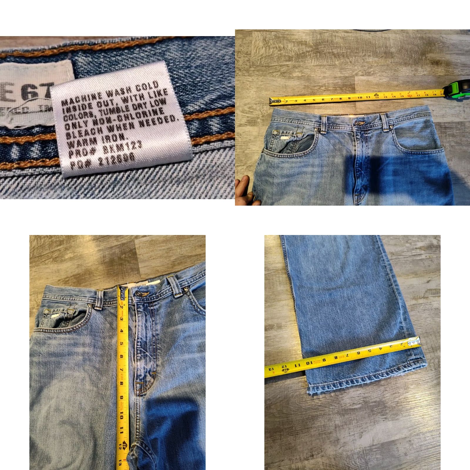 BKE VINTAGE BKE San Antonio Jeans Men Jeans 36x32 USA Made Light Blue 90s Straight Regular Mens Size US 36 / EU 52 - 8 Thumbnail