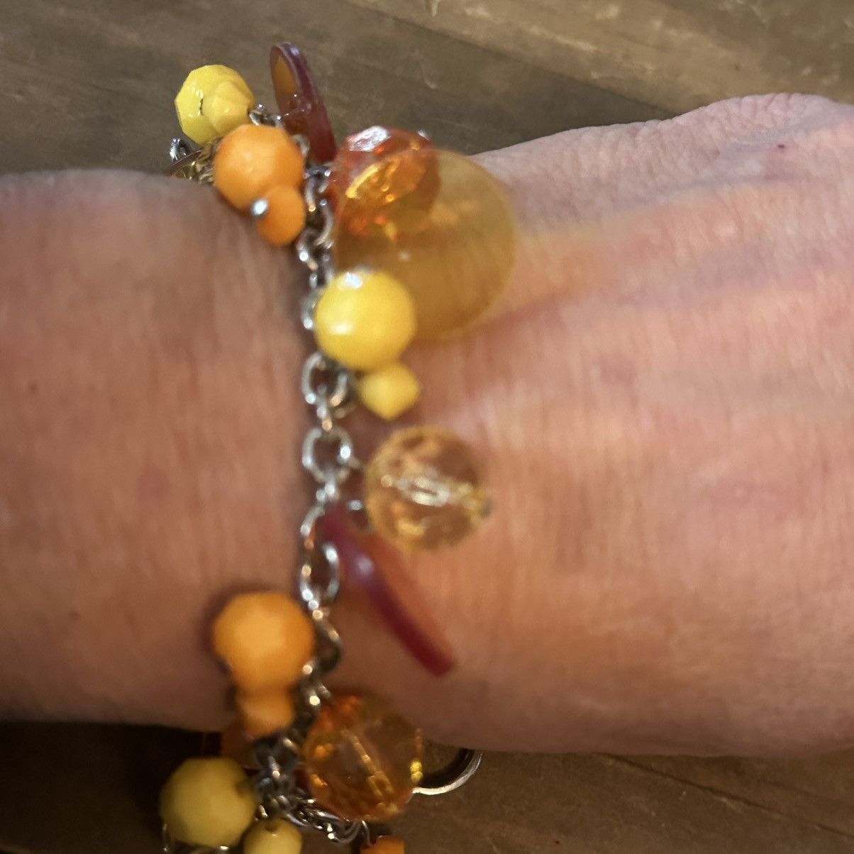Other Orange and yellow bead cha cha toggle bracelet Size ONE SIZE - 2 Thumbnail
