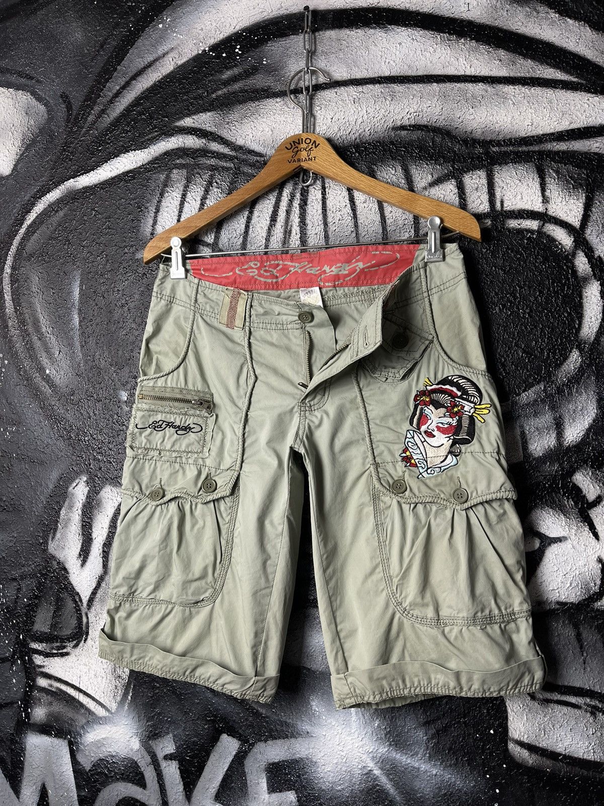 Ed Hardy Ed Hardy By Christian Audigier Cargo Shorts Women’s Size M Size 27" / US 4 / IT 40 - 1 Thumbnail