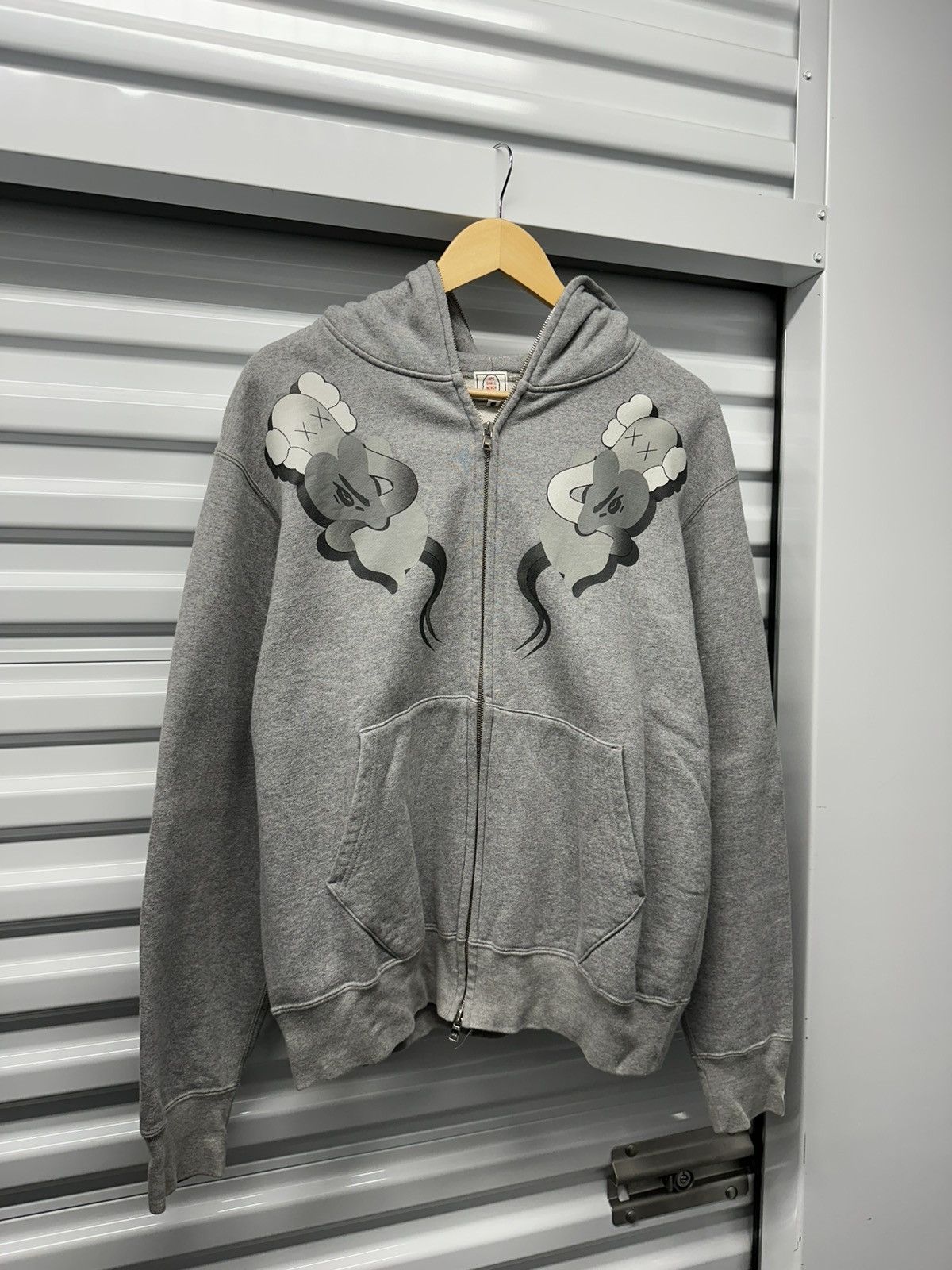 Bape kaws full zip hoodie hotsell