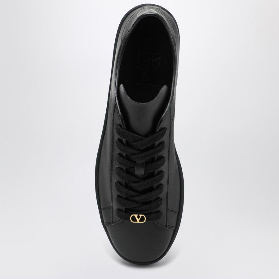 Valentino o1d2blof1025 Leather Low-Top Sneakers in Black Size US 10 / EU 43 - 3 Thumbnail