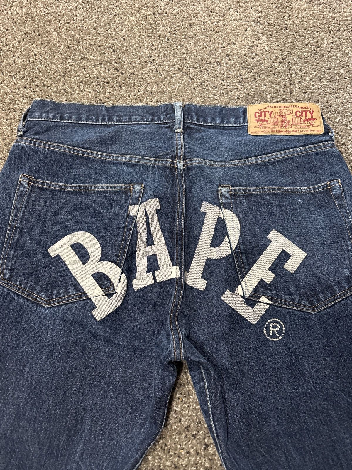 Bape 2007 bathing ape navy denim Size US 32 / EU 48 - 3 Thumbnail