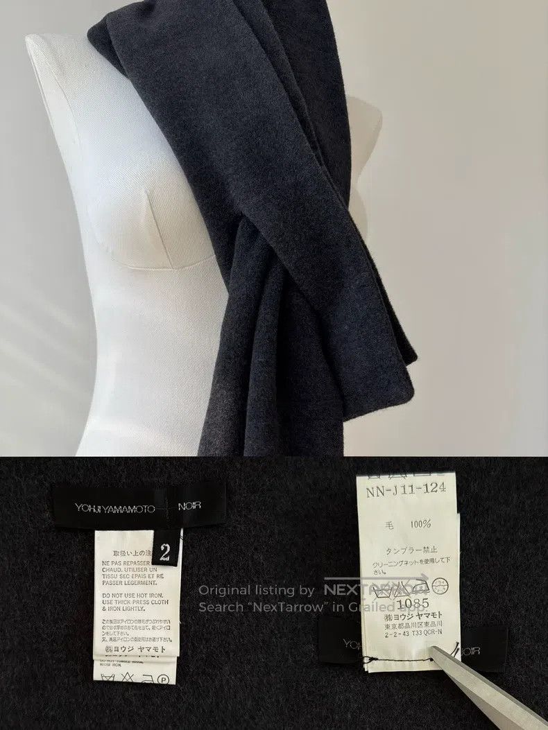 Yohji Yamamoto Yohji Yamamoto 05AW layered cashmere wool scarf Size ONE SIZE - 9 Thumbnail