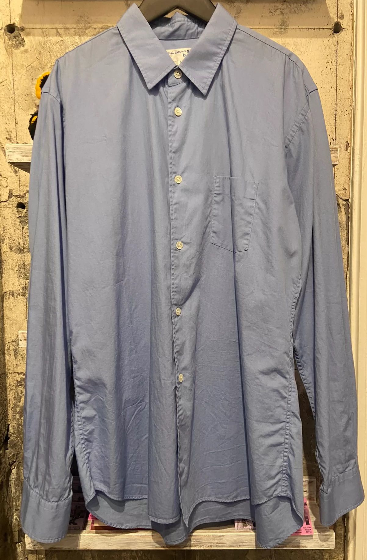 Comme des Garcons Comme Des Garcons Washed blue shirt -DMC Size US L / EU 52-54 / 3 - 1 Thumbnail