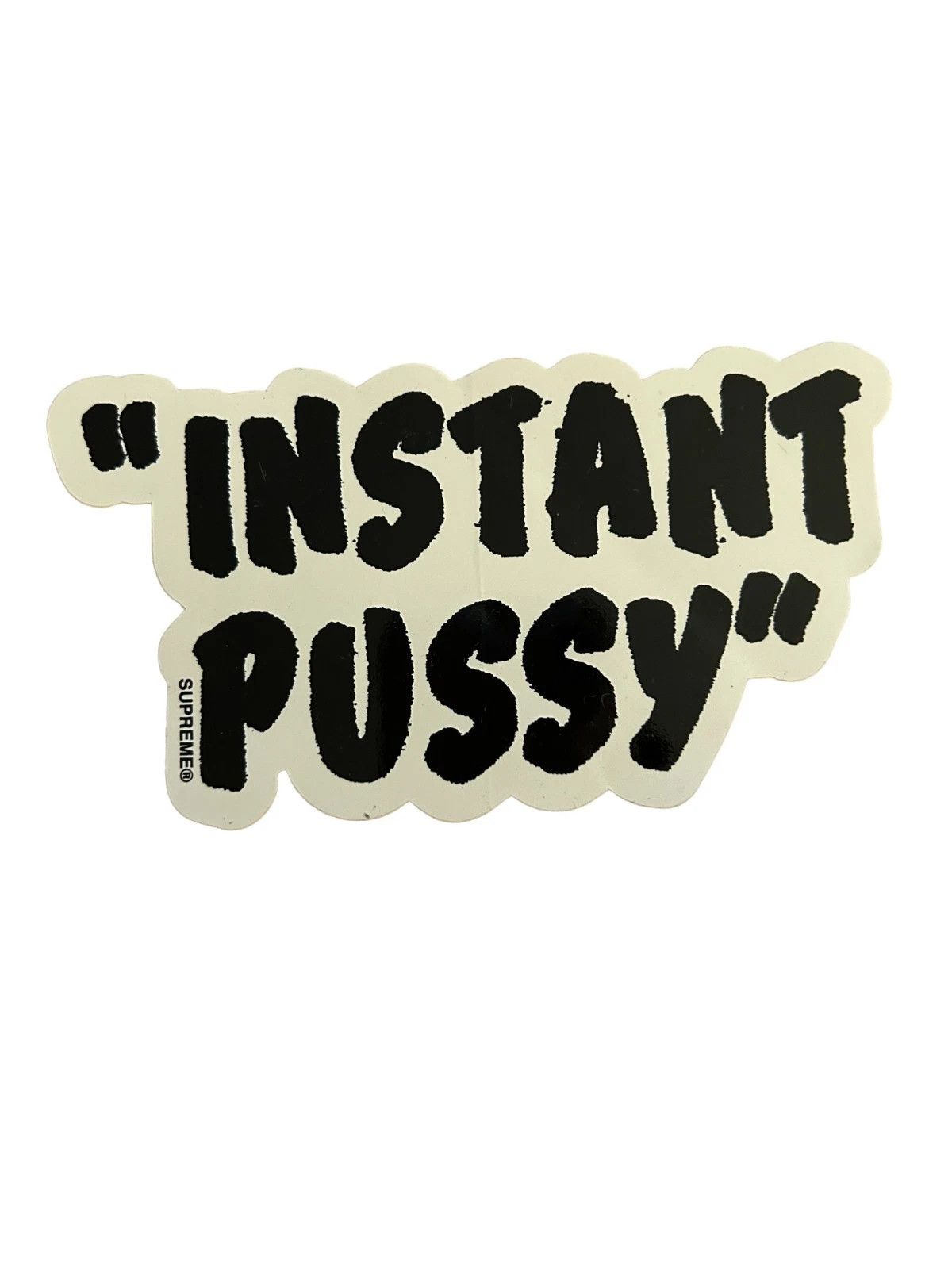 Supreme Instant Pussy Sticker SS16 Text Graphic Streetwear Authentic Size ONE SIZE - 1 Preview