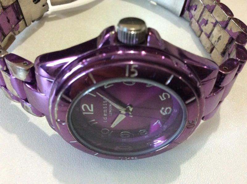 Designer identity purple ladies watch Size ONE SIZE - 4 Thumbnail
