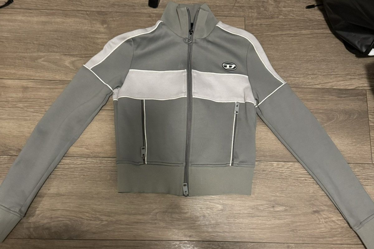 Image of Diesel Track Jacket in Grey, Women's (Size XS)