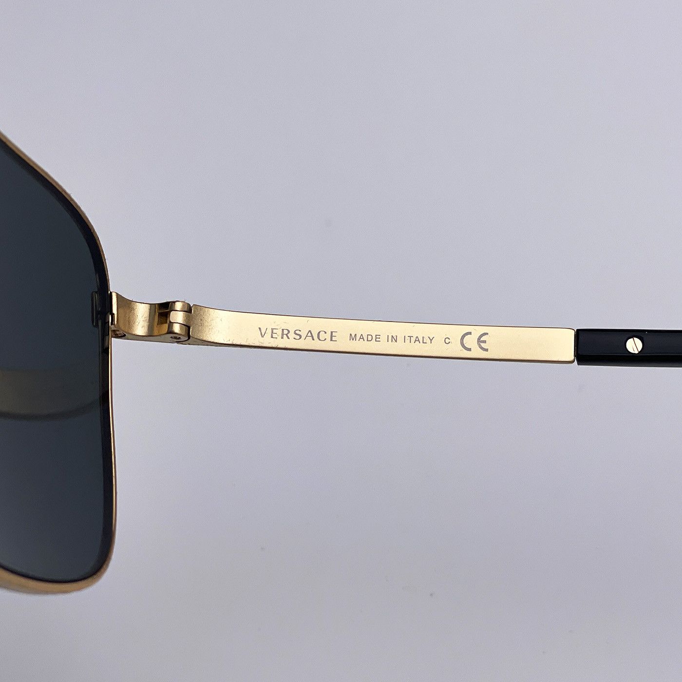 Versace NEW Versace VE2238 143687 Rectangle Metal Unisex Sunglasses Size ONE SIZE - 10 Thumbnail